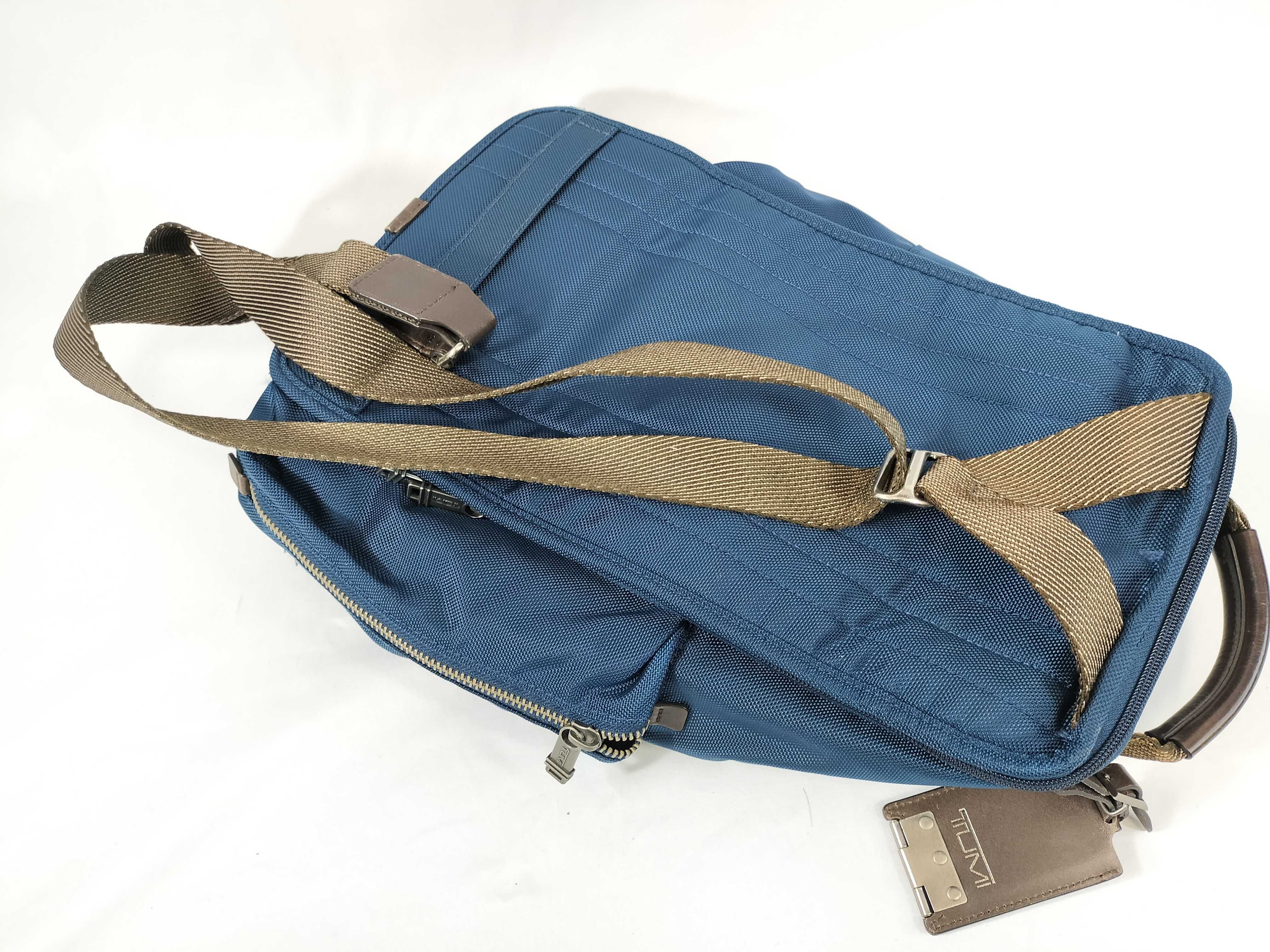 Tumi Alpha Bravo Monterey Navy Blue Ballistic Nylon Sling Bag