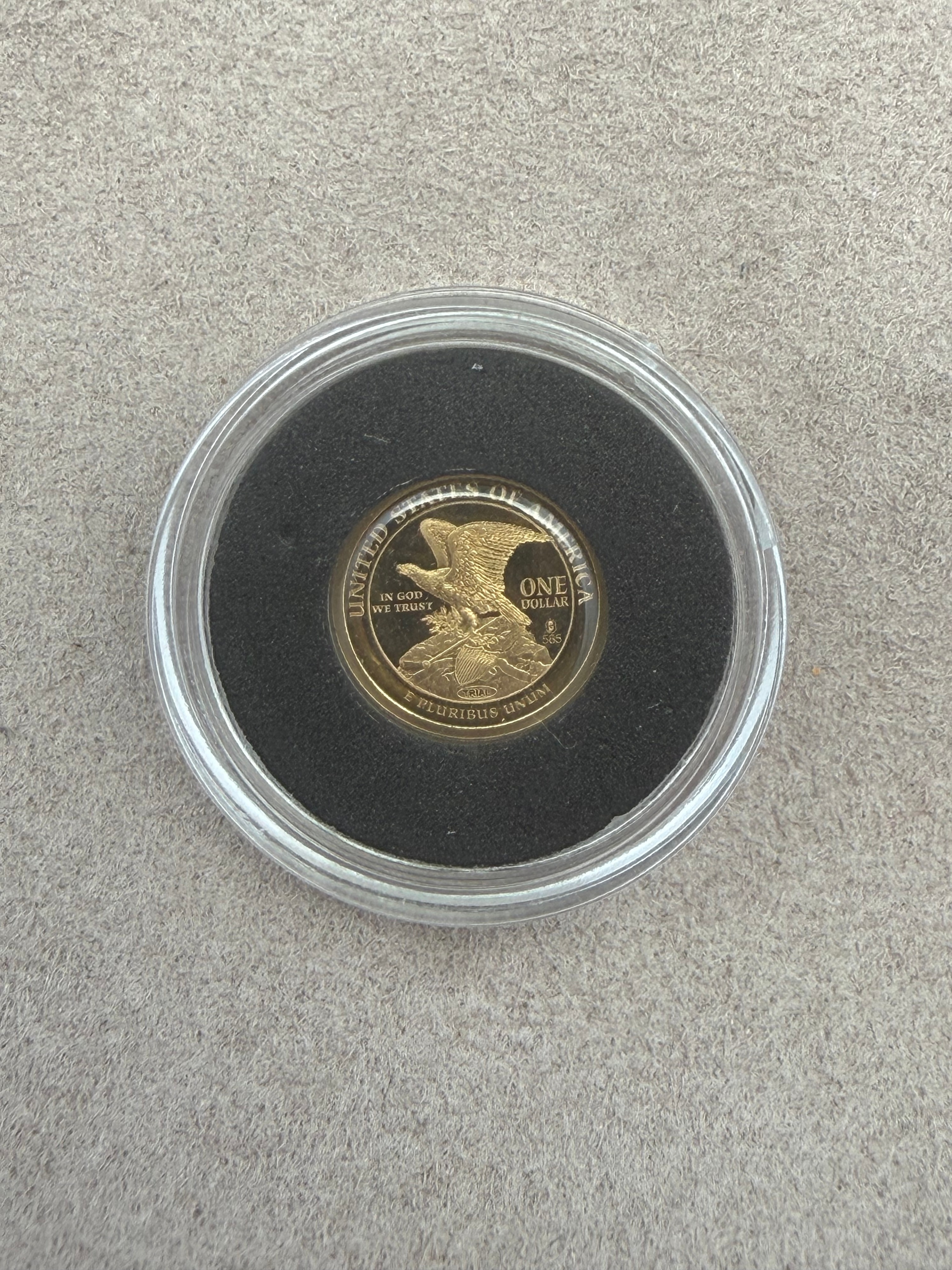 14K Yellow Gold 1792 Disme Pattern Tribute Proof Coin