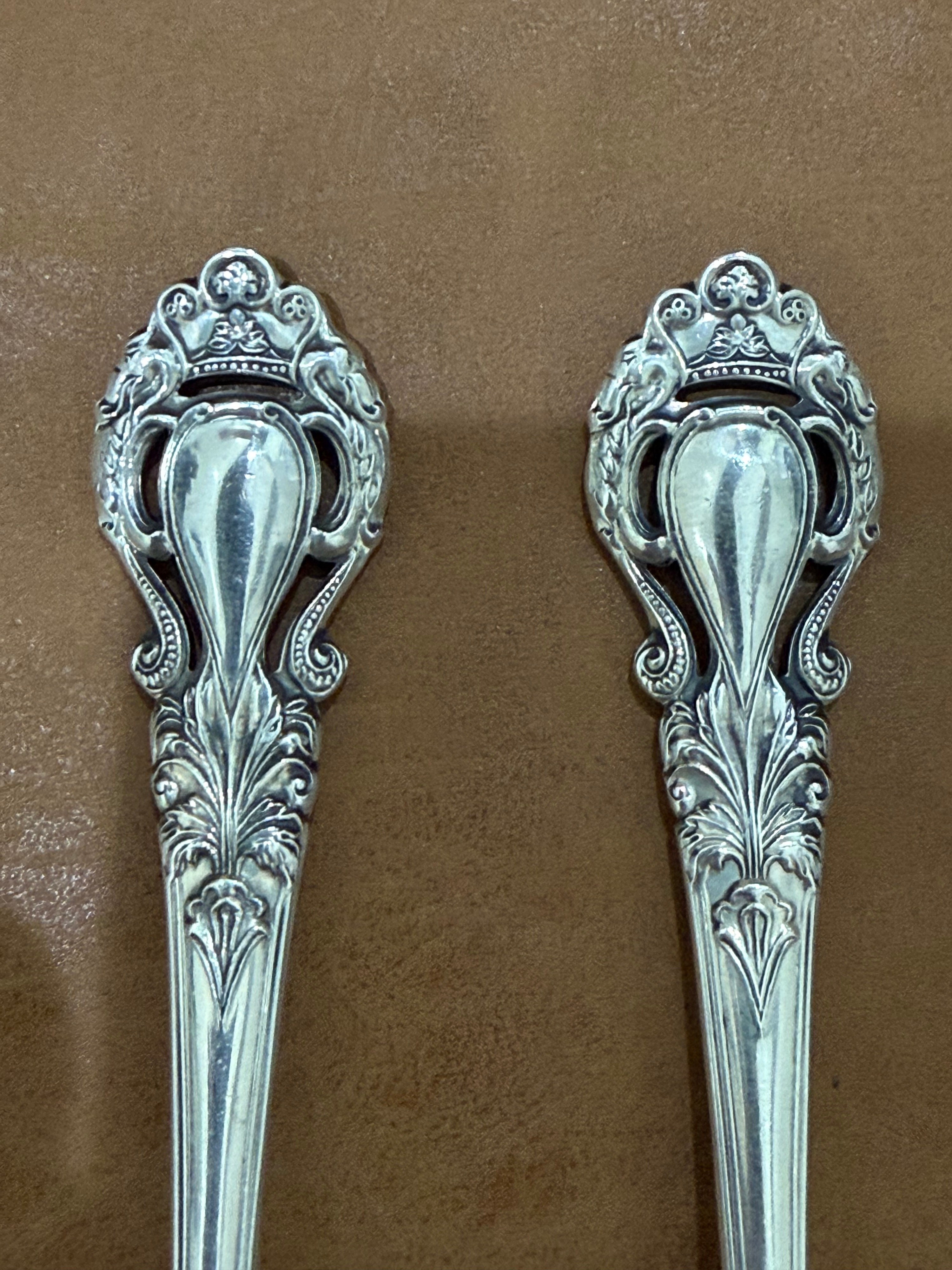 Stieff Sterling Silver Pierced Handle Spoons 86.7g