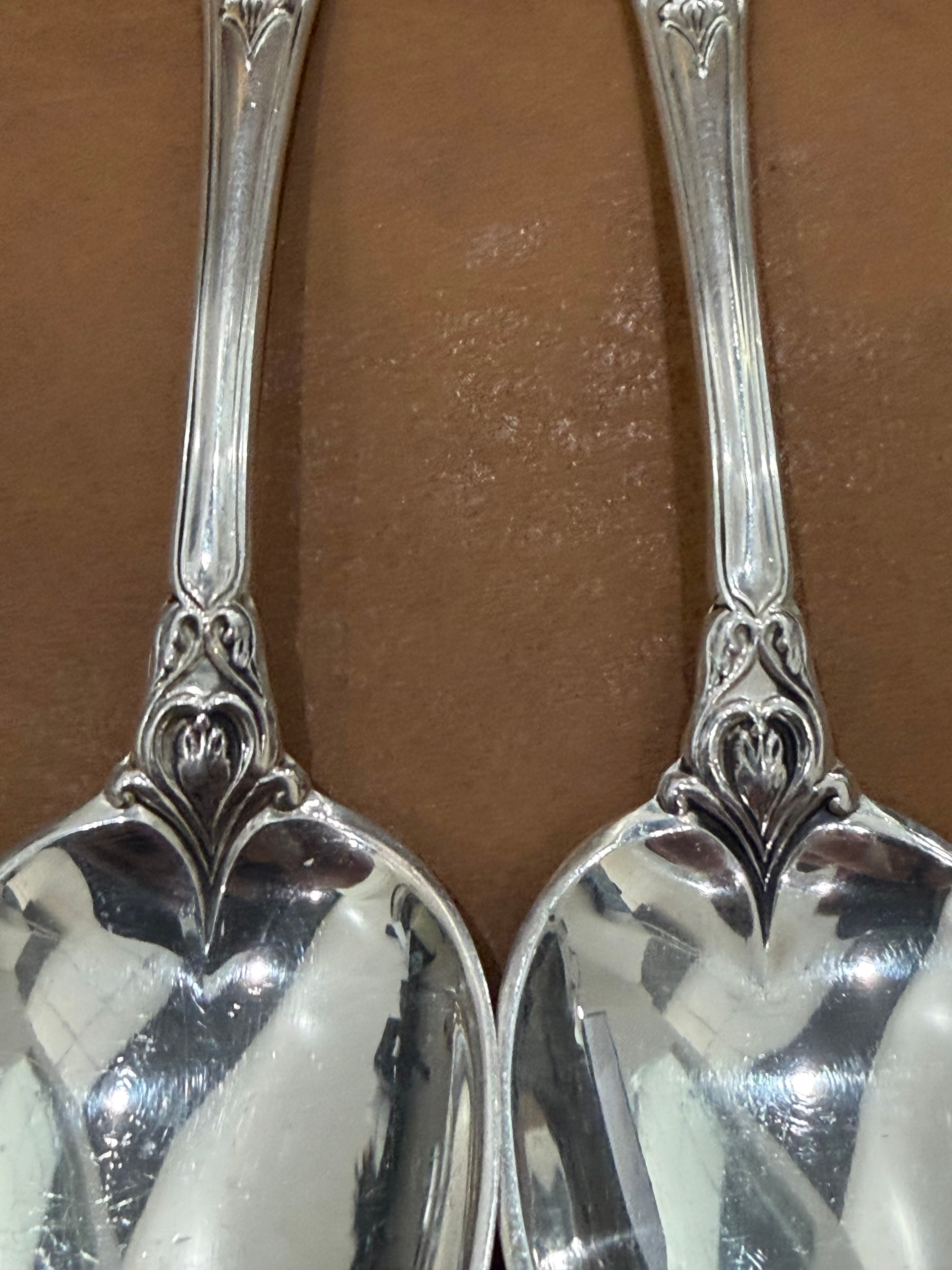 Stieff Sterling Silver Pierced Handle Spoons 86.7g
