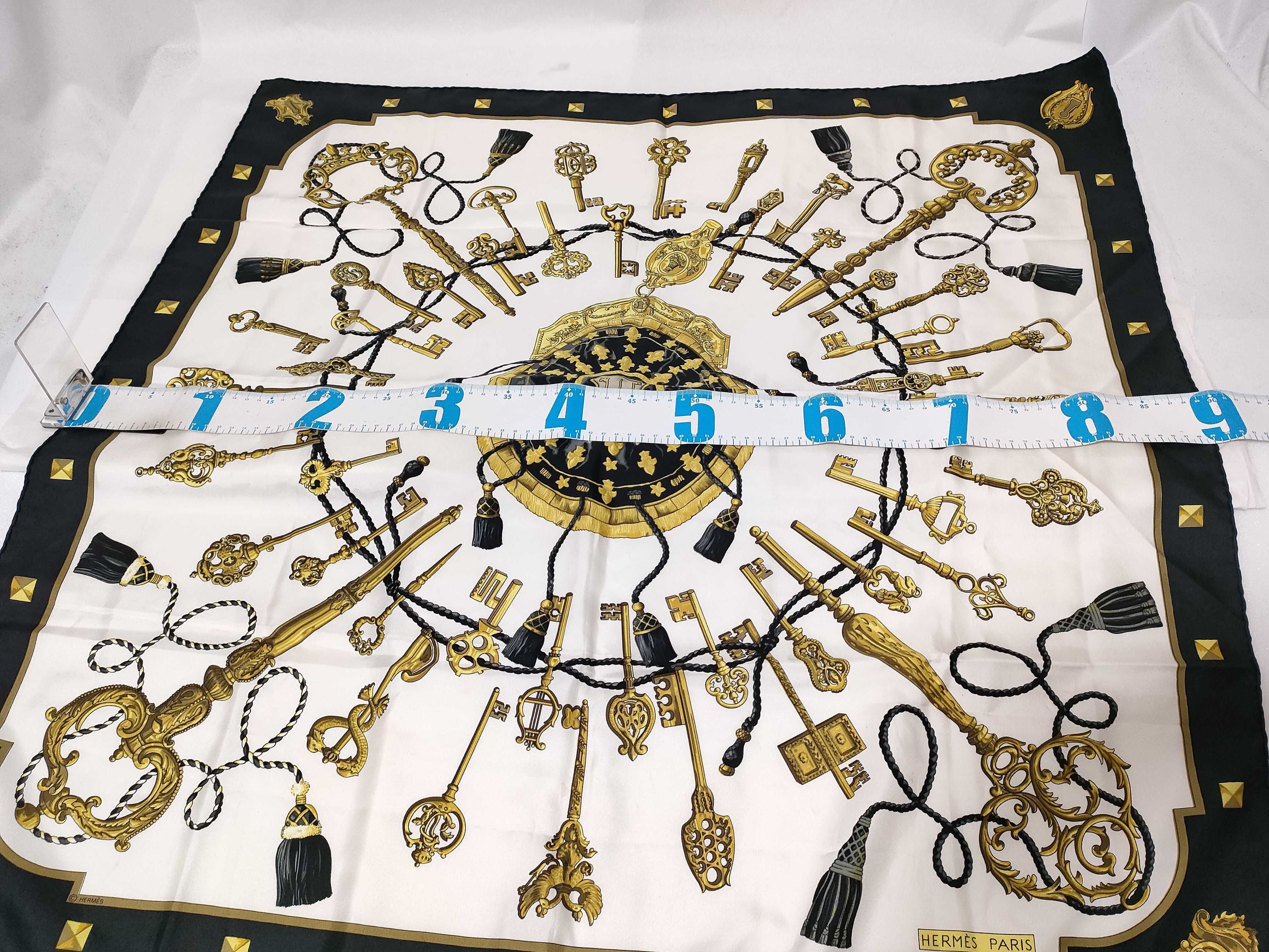 Vintage Hermes Les Cles (The Keys) Silk Carre 90
