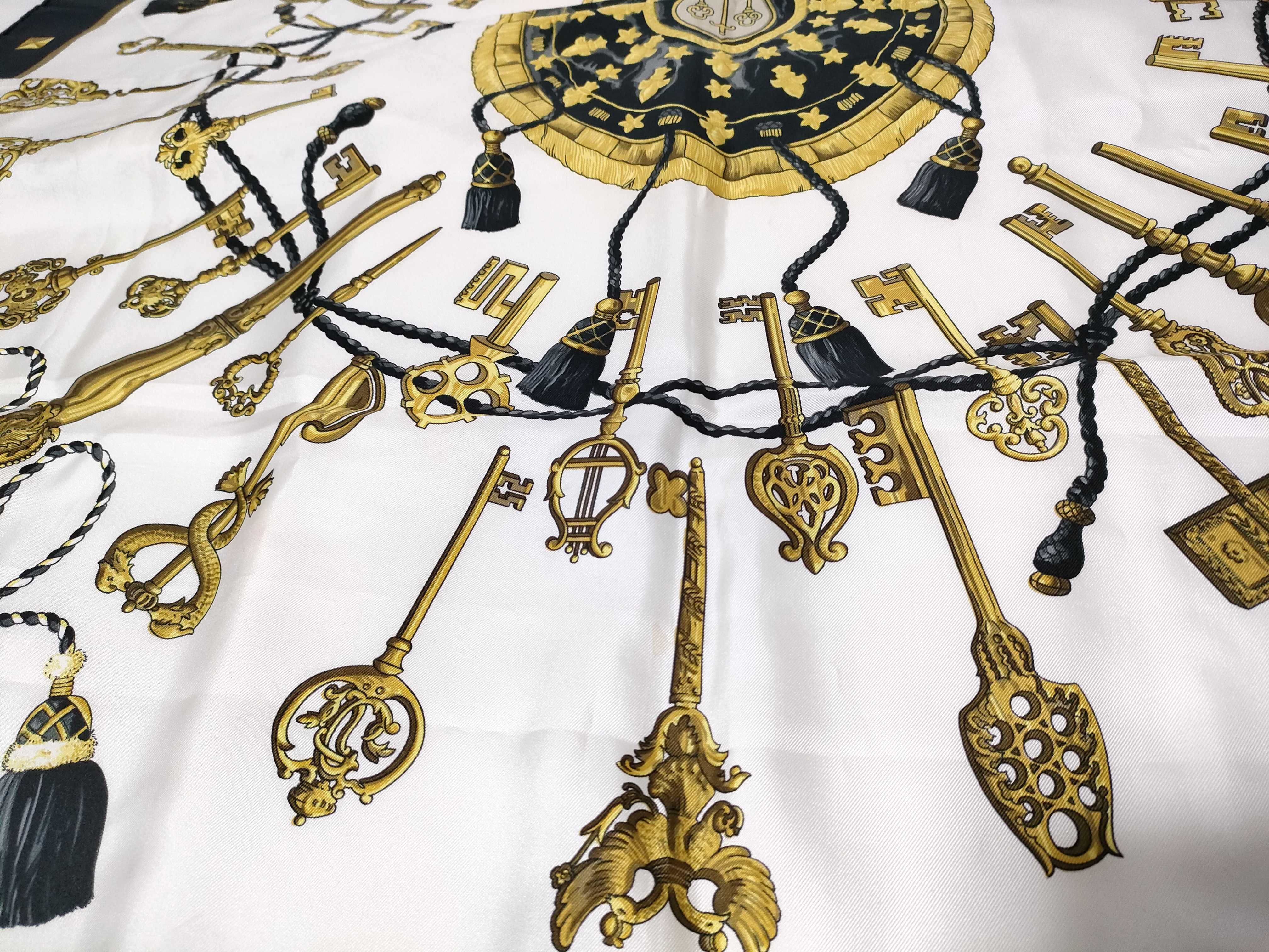 Vintage Hermes Les Cles (The Keys) Silk Carre 90
