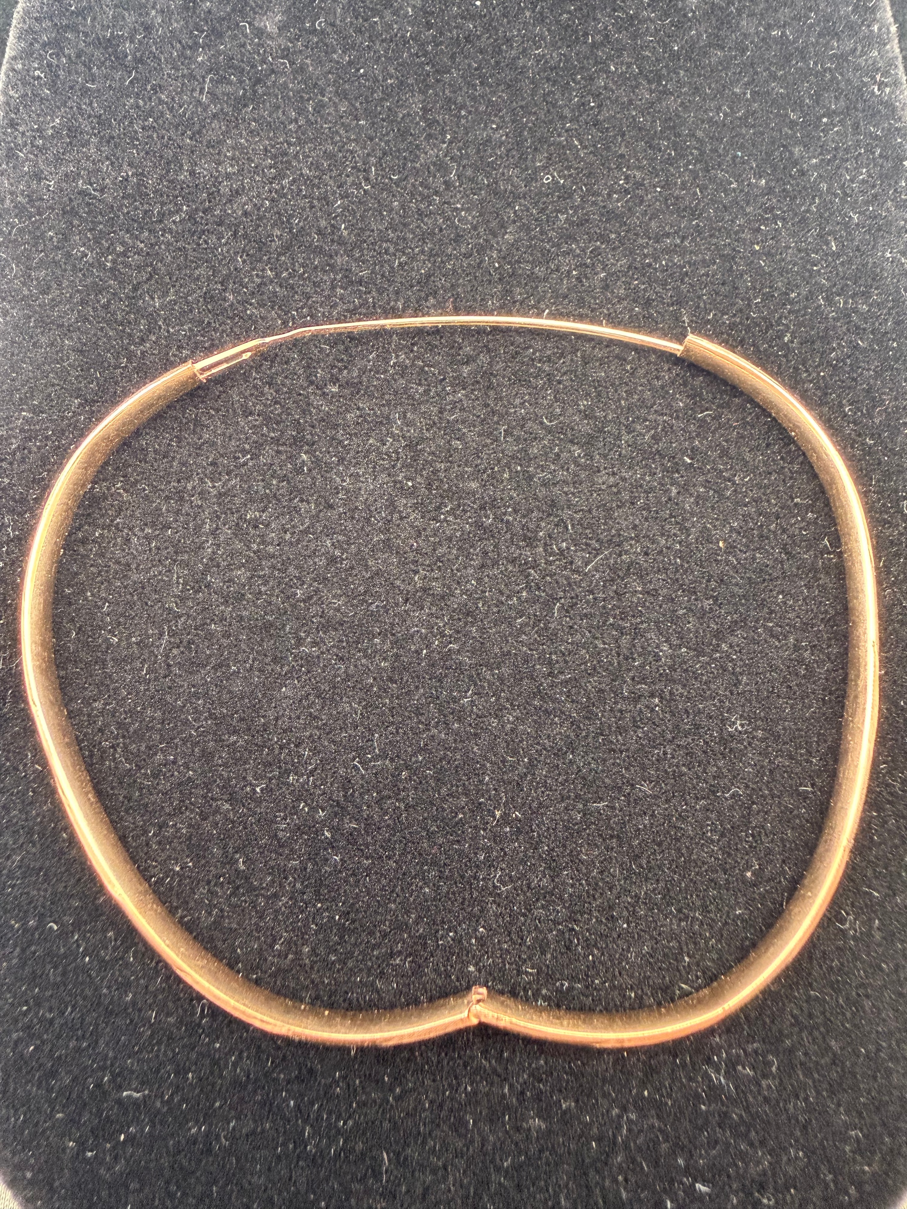 14K Yellow Gold Hinged Bangle Bracelet