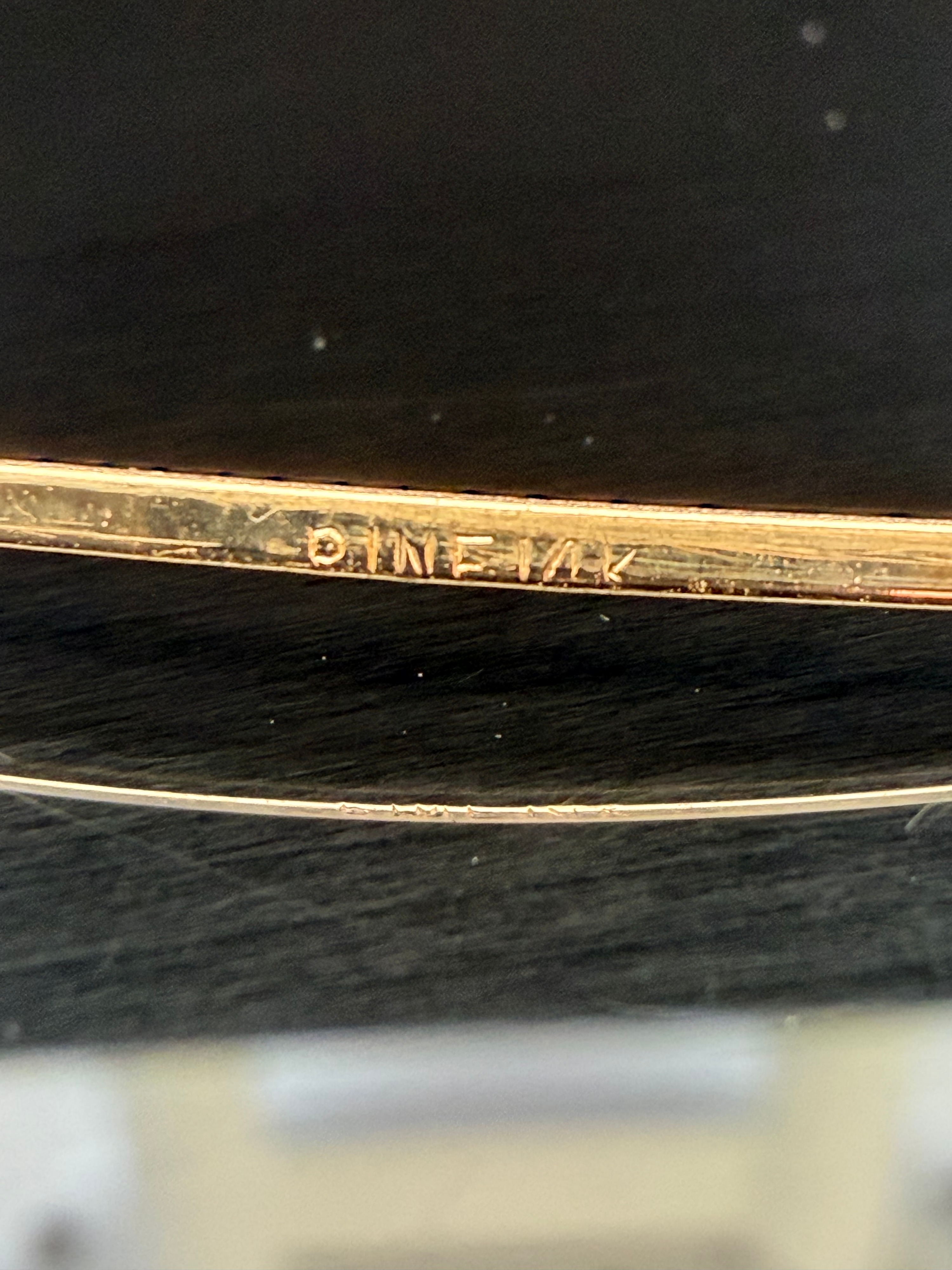 14K Yellow Gold Hinged Bangle Bracelet