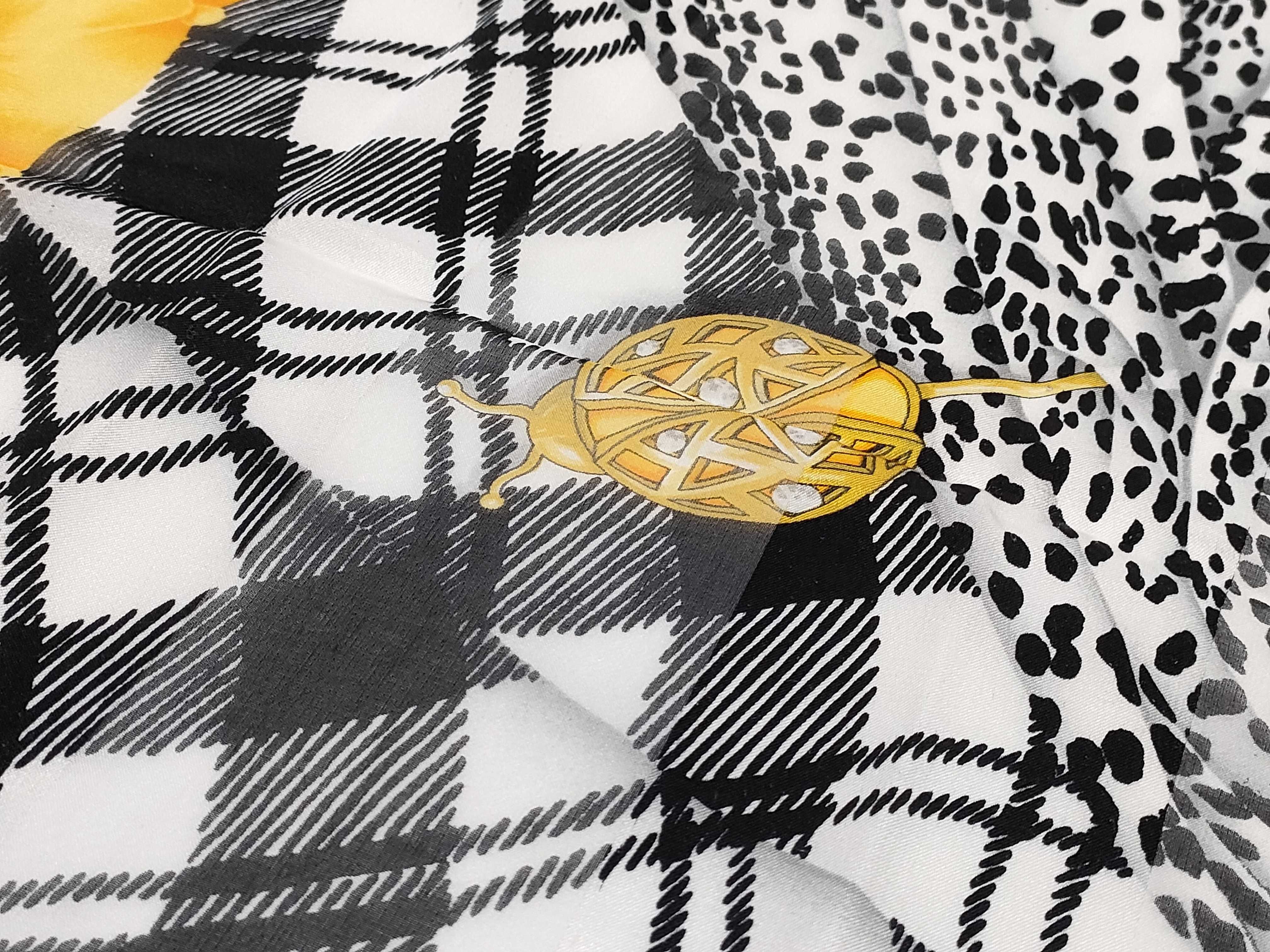 Vintage Christian Dior Mixed Print Silk Carre 90