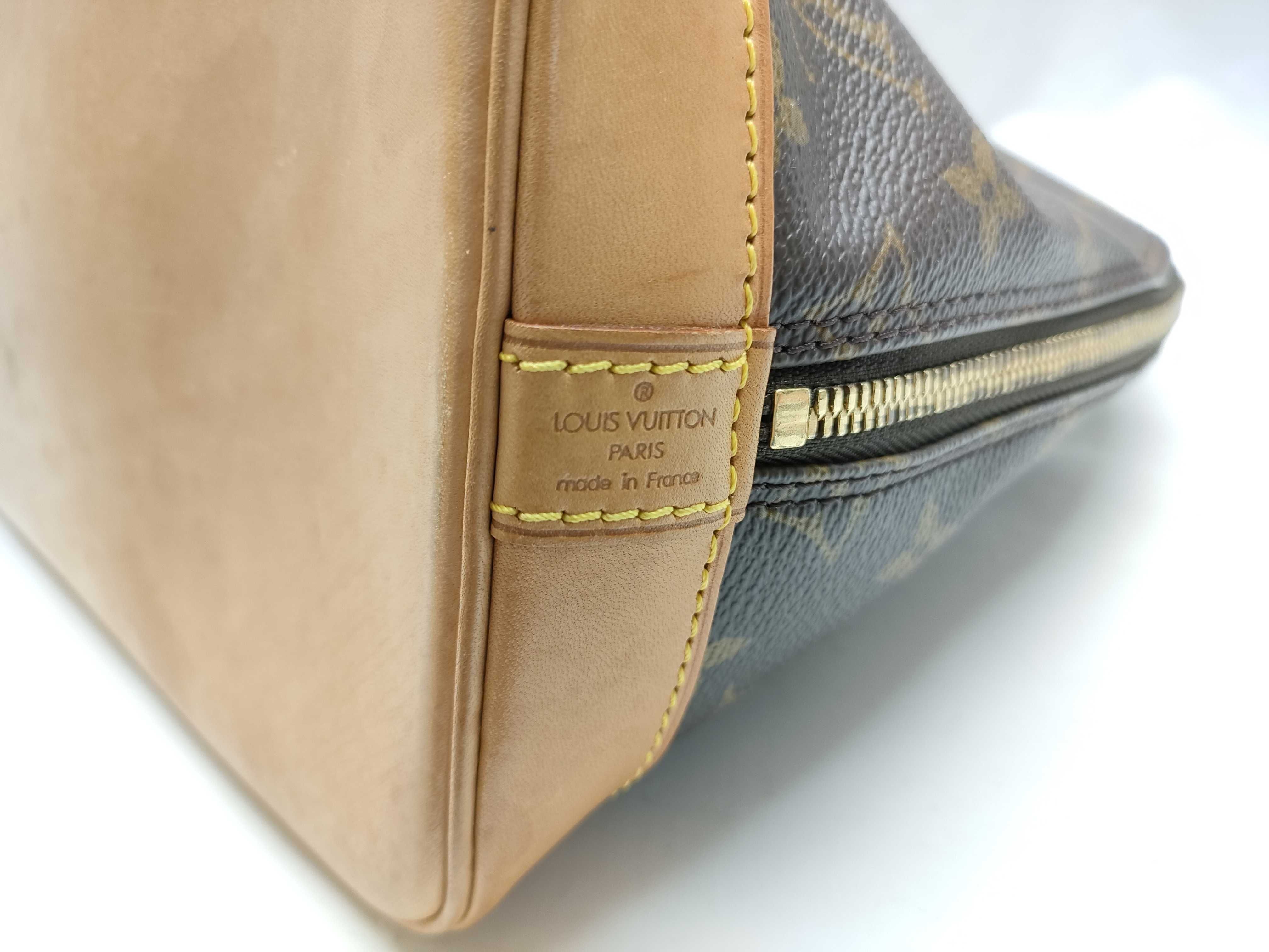 Louis Vuitton Monogram Alma PM Brown Coated Canvas Handbag