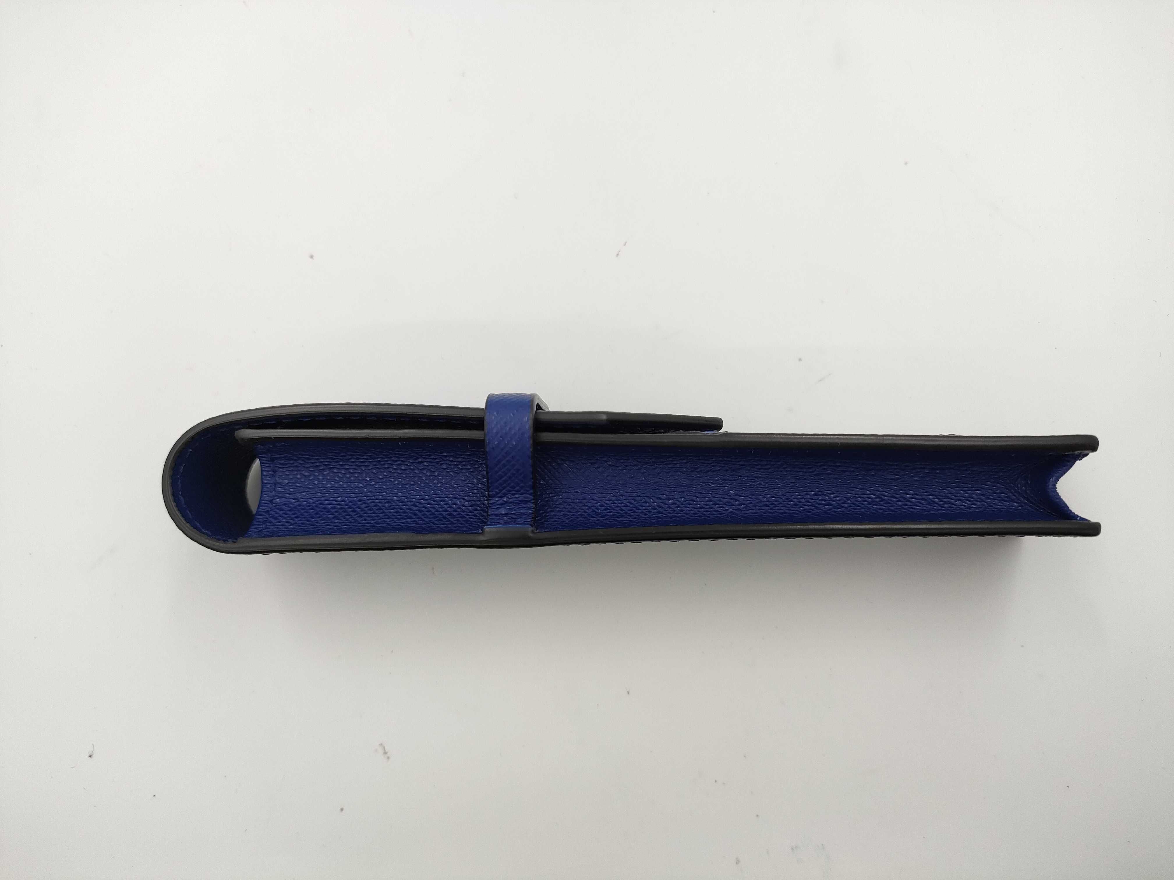 Montblanc Sartorial Blue Saffiano Leather Single Pen Pouch
