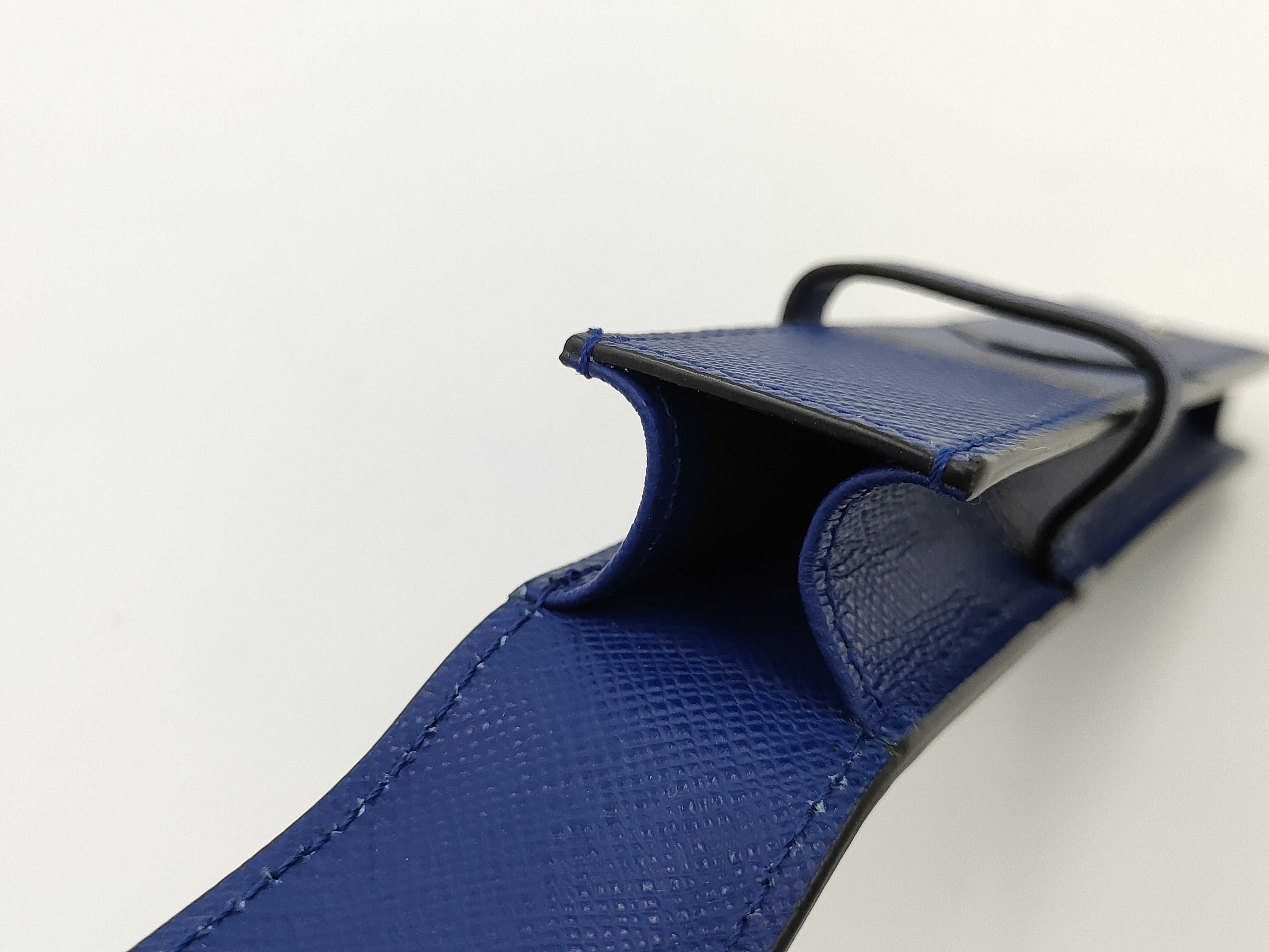 Montblanc Sartorial Blue Saffiano Leather Single Pen Pouch