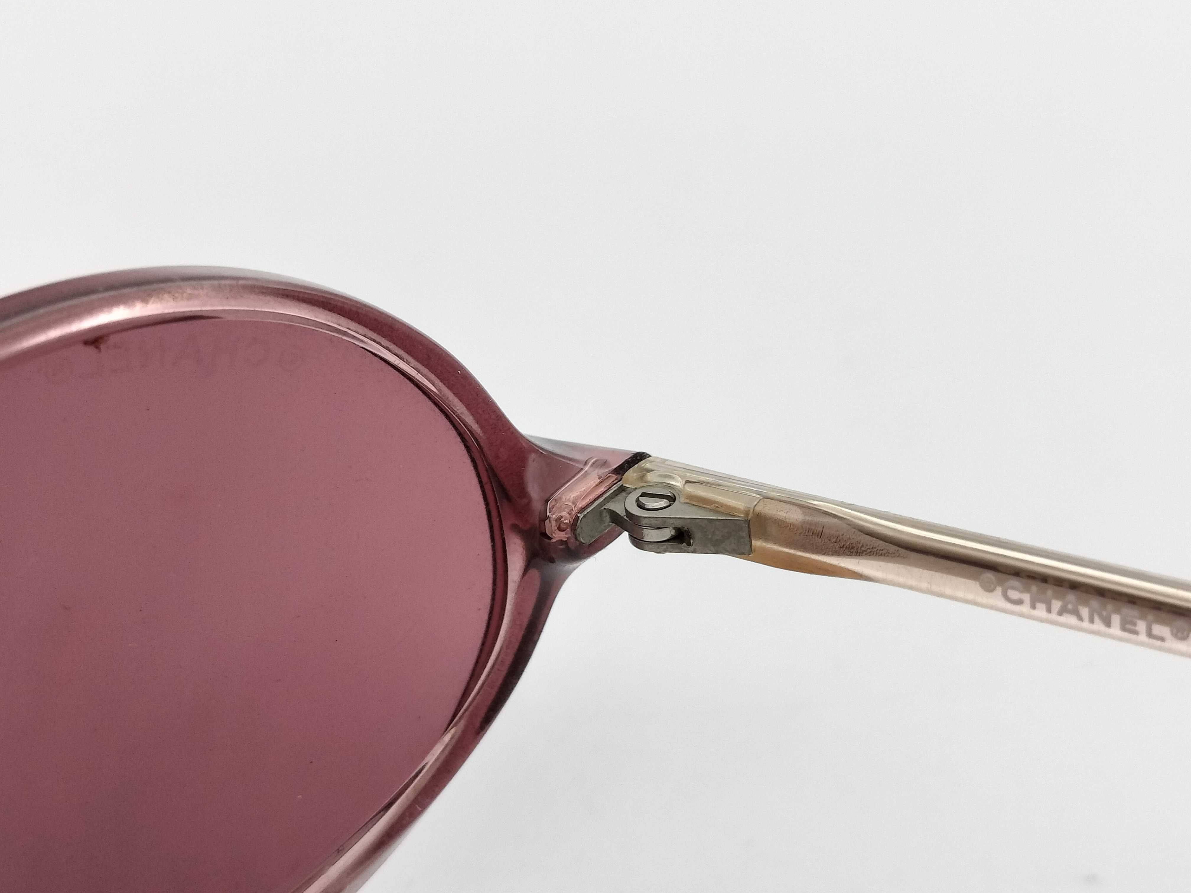 Chanel 5044-B Rhinestone Coco Mark Oval Sunglasses