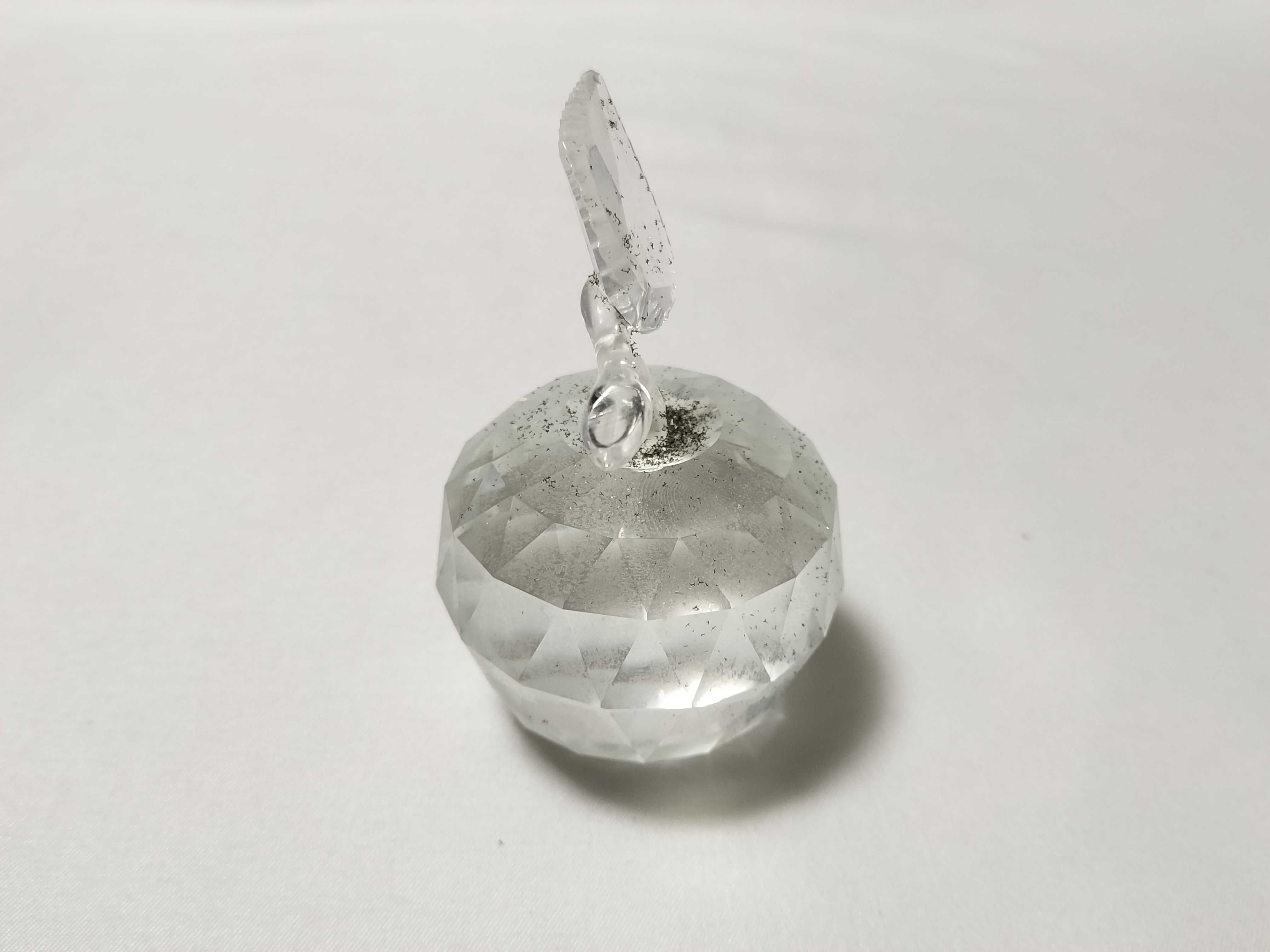 Swarovski Silver Crystal Apple Figurine with Box