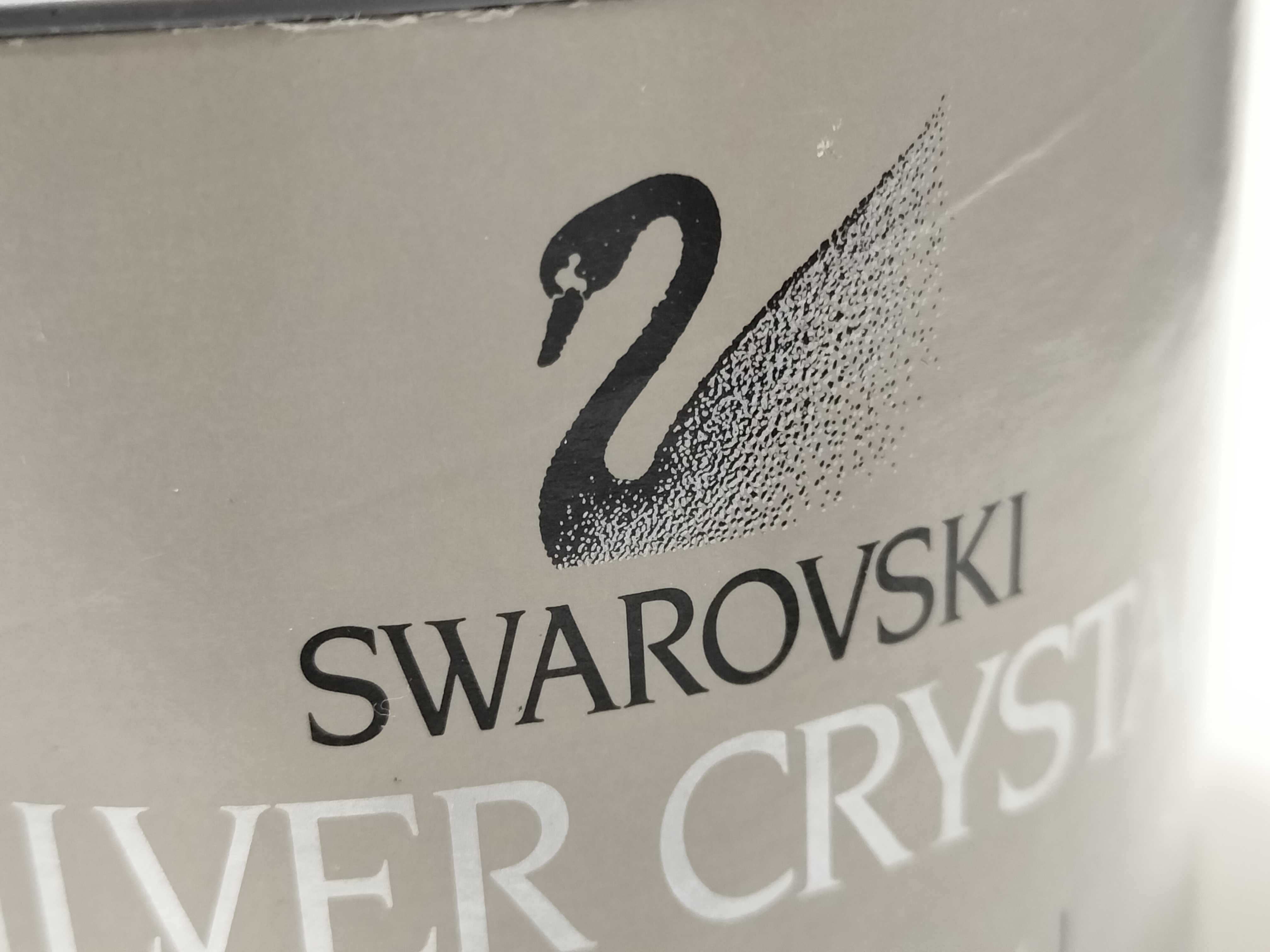 Swarovski Silver Crystal Apple Figurine with Box