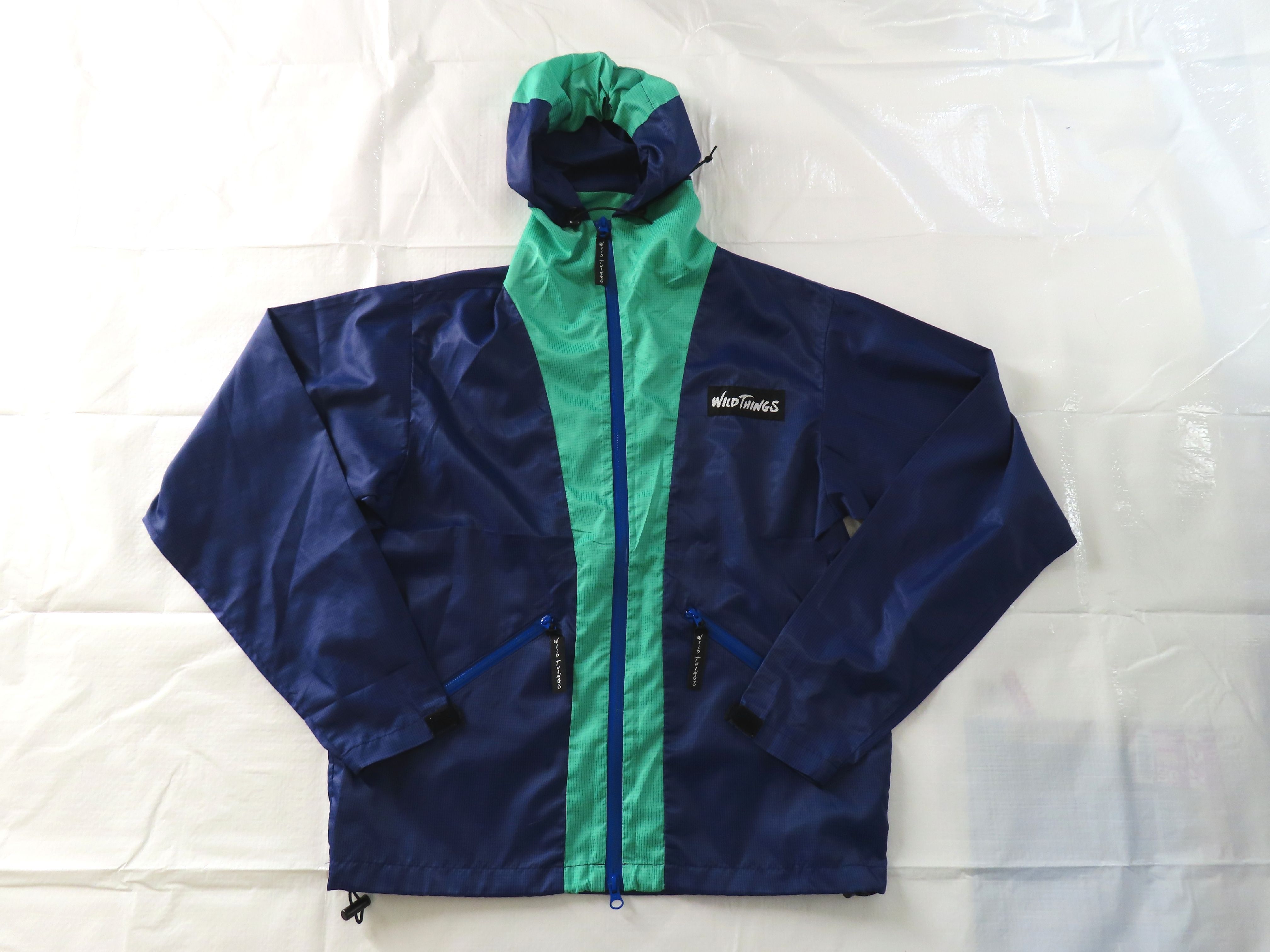 Wild Things Navy Blue and Mint Green Two Piece Technical Shell Set