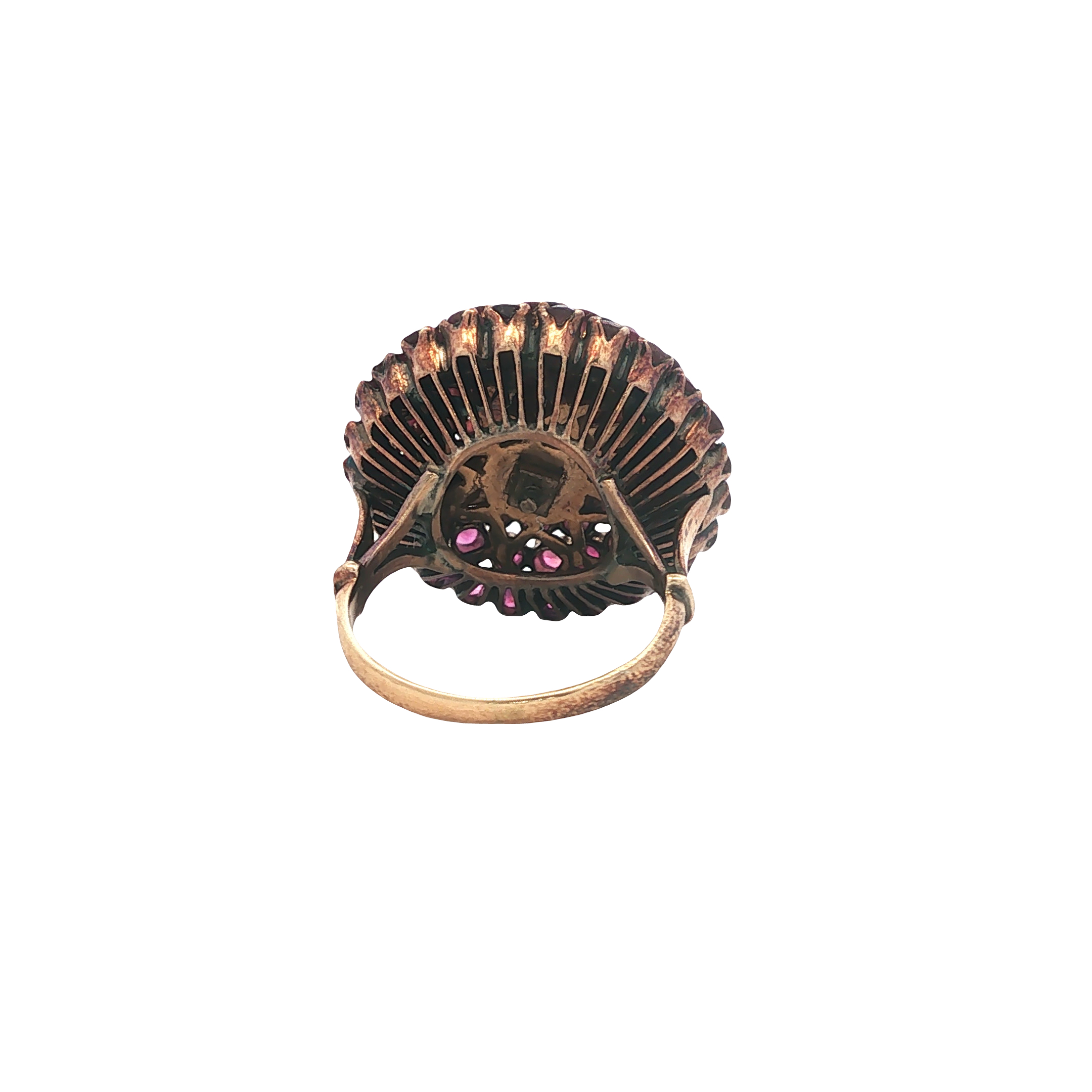 18K Gold Ruby Princess Cocktail Ring