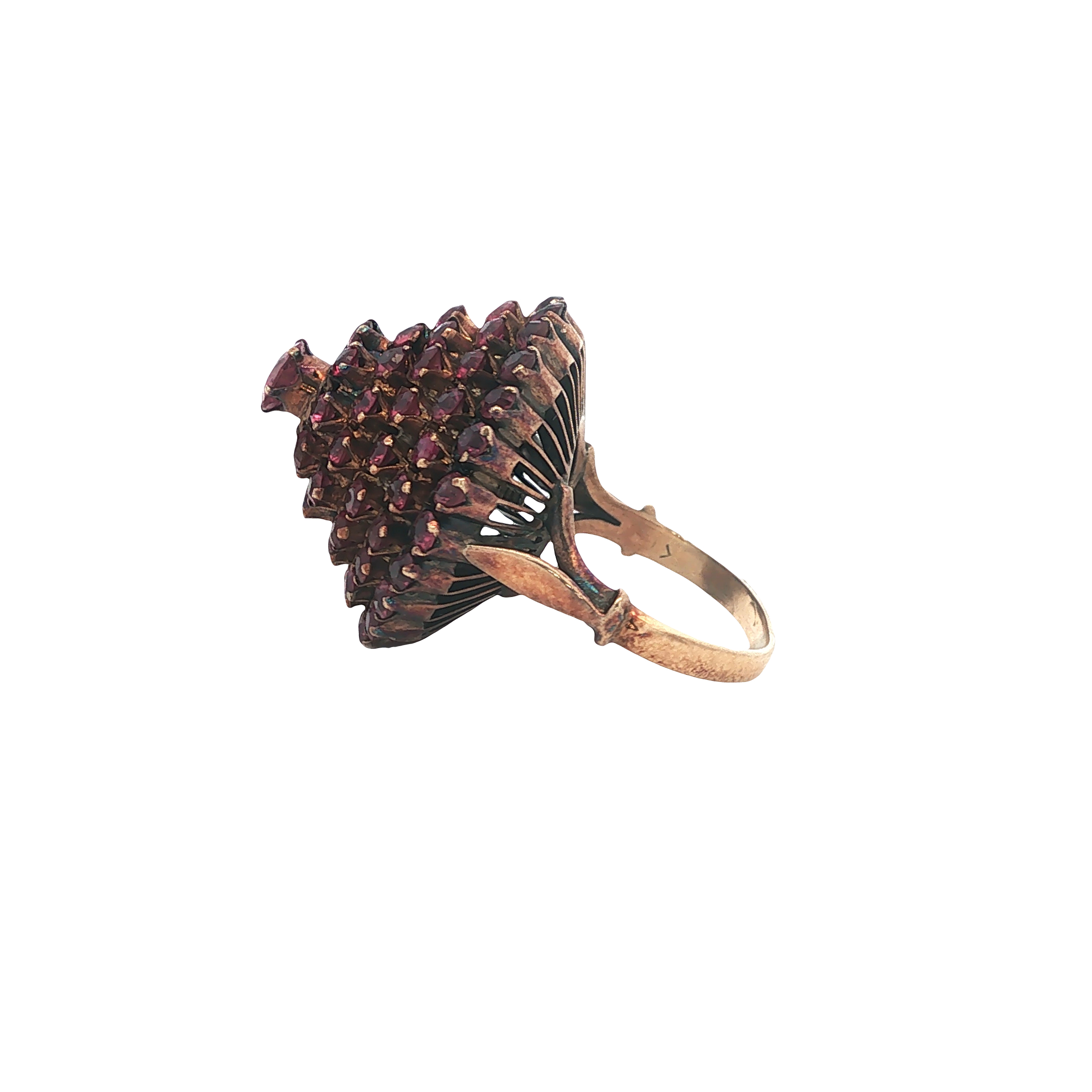 18K Gold Ruby Princess Cocktail Ring