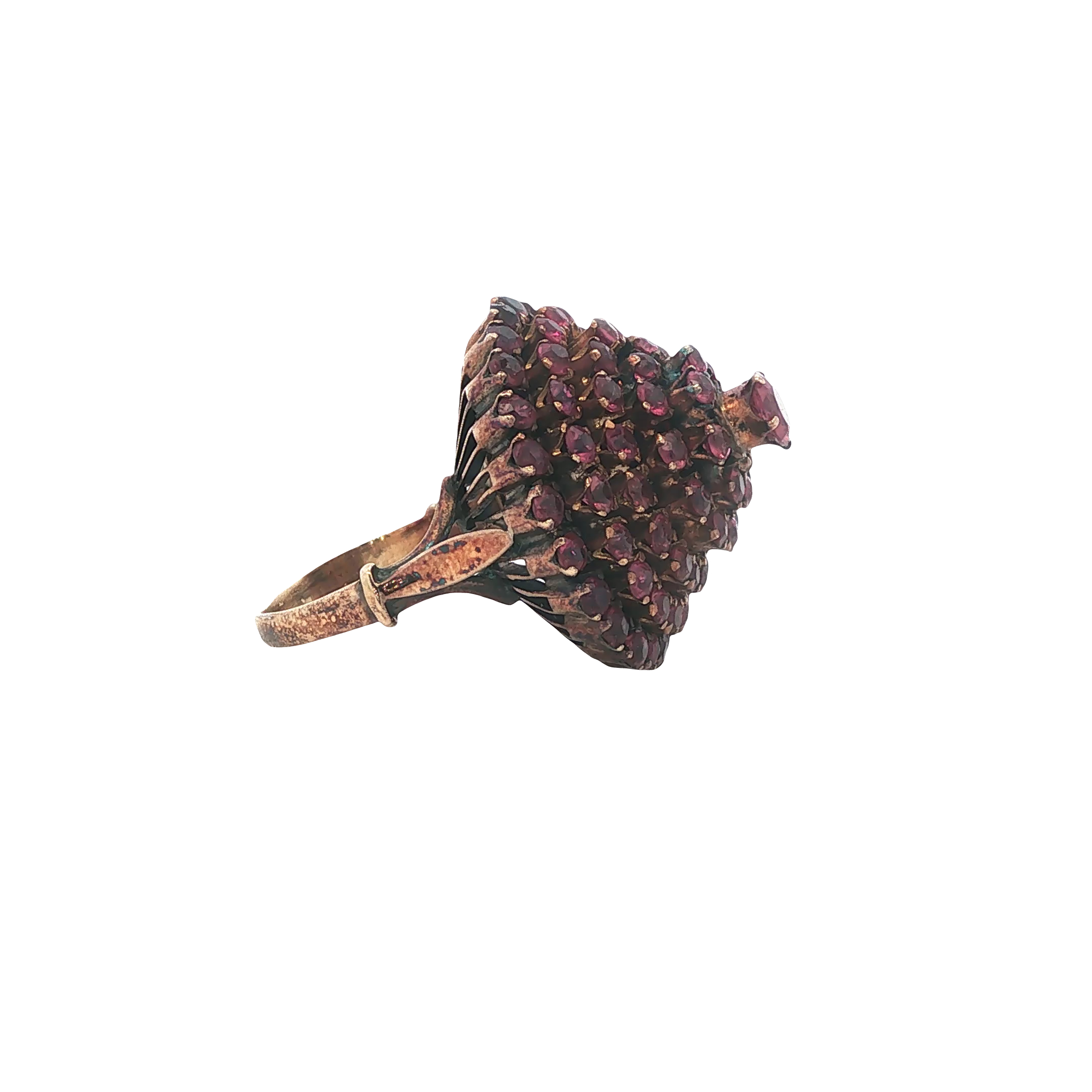 18K Gold Ruby Princess Cocktail Ring