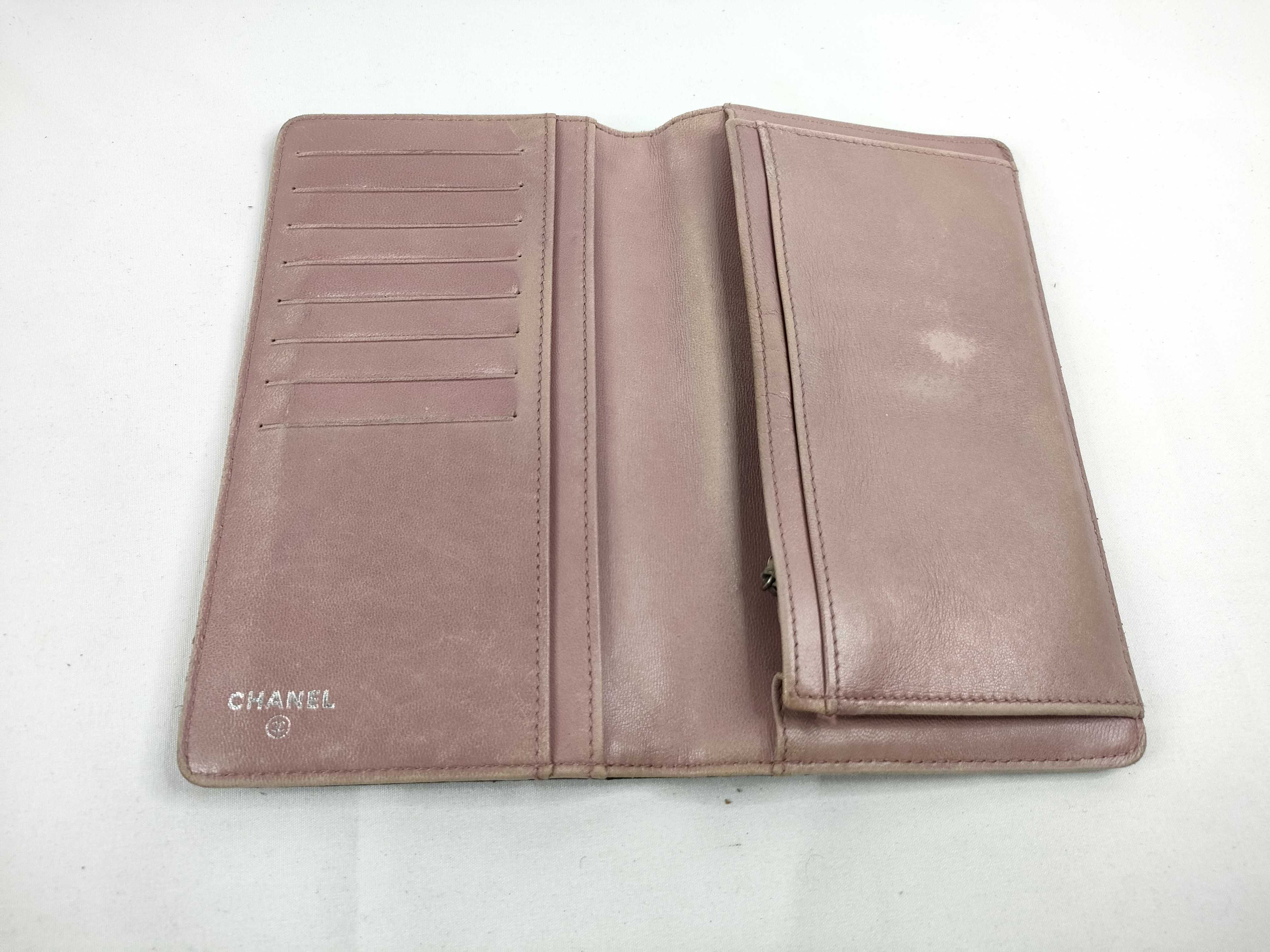 Two Chanel Leather Wallets with Box