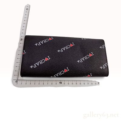 Vivienne Westwood Annie I Love Crap Black Saffiano Leather Long Wallet. This Vivienne Westwood 