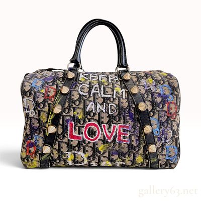 C. 2011 Millenial Christian Dior Monogram Canvas Bagages Boston Bag. A customized vintage 