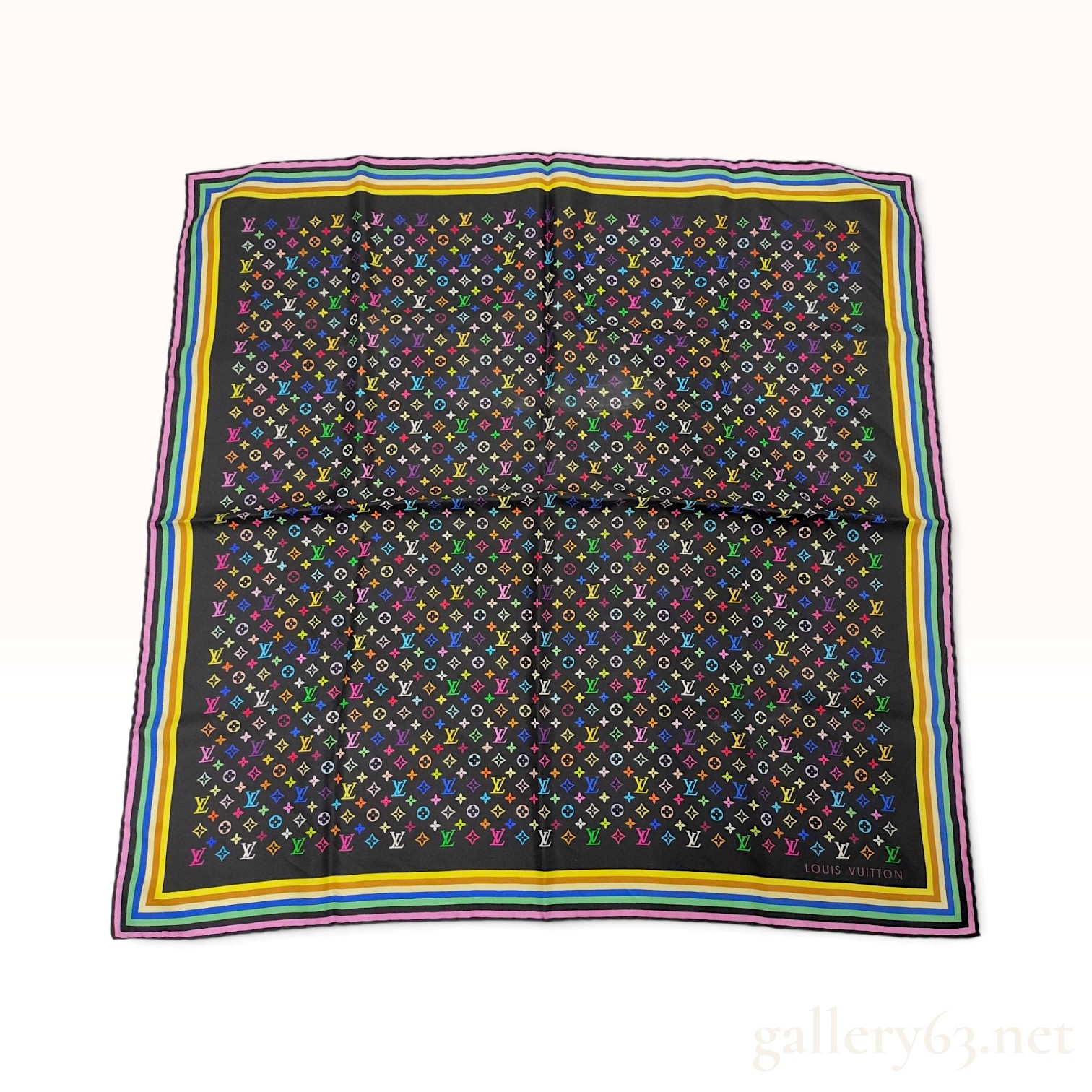 Louis Vuitton Monogram Multicolor Silk Carre 70