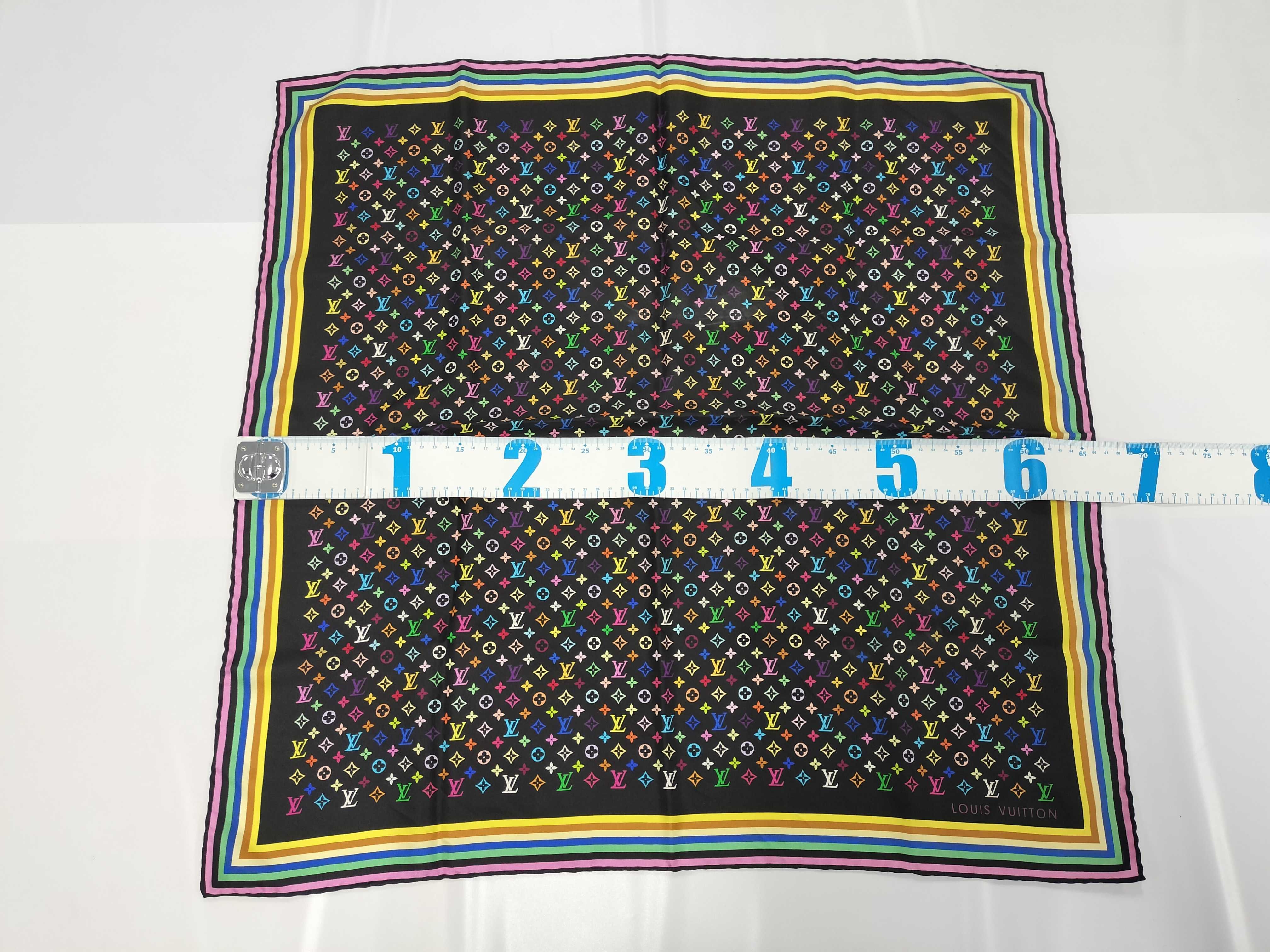 Louis Vuitton Monogram Multicolor Silk Carre 70
