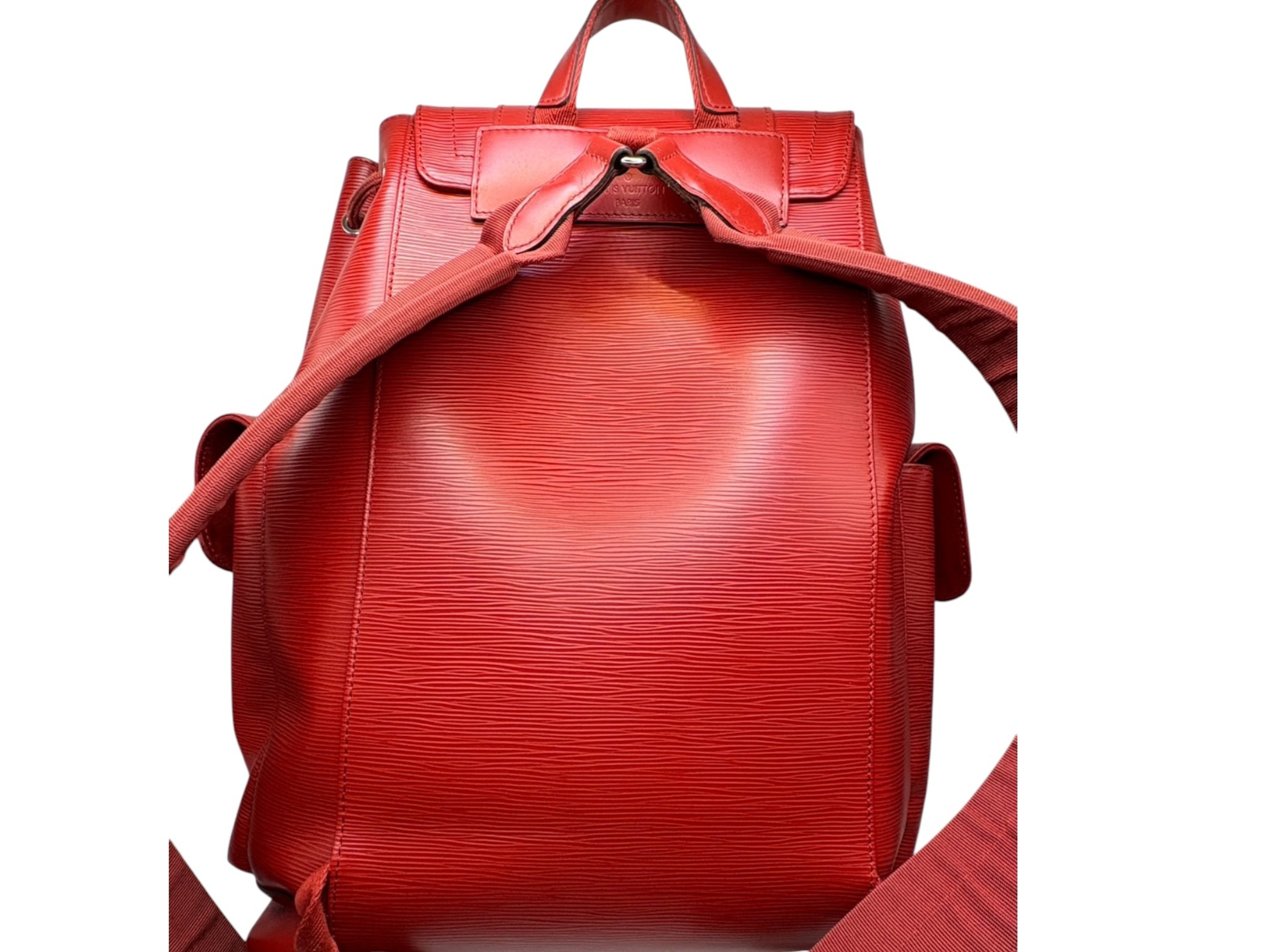 Louis Vuitton Christopher PM Red Epi Leather Backpack