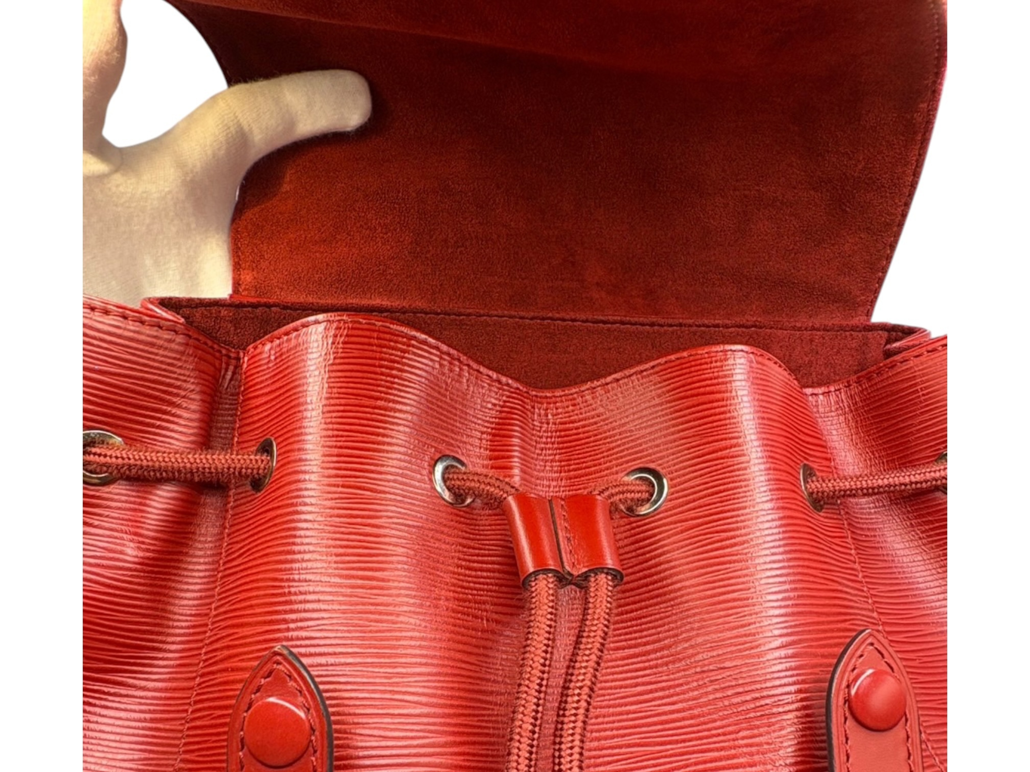 Louis Vuitton Christopher PM Red Epi Leather Backpack