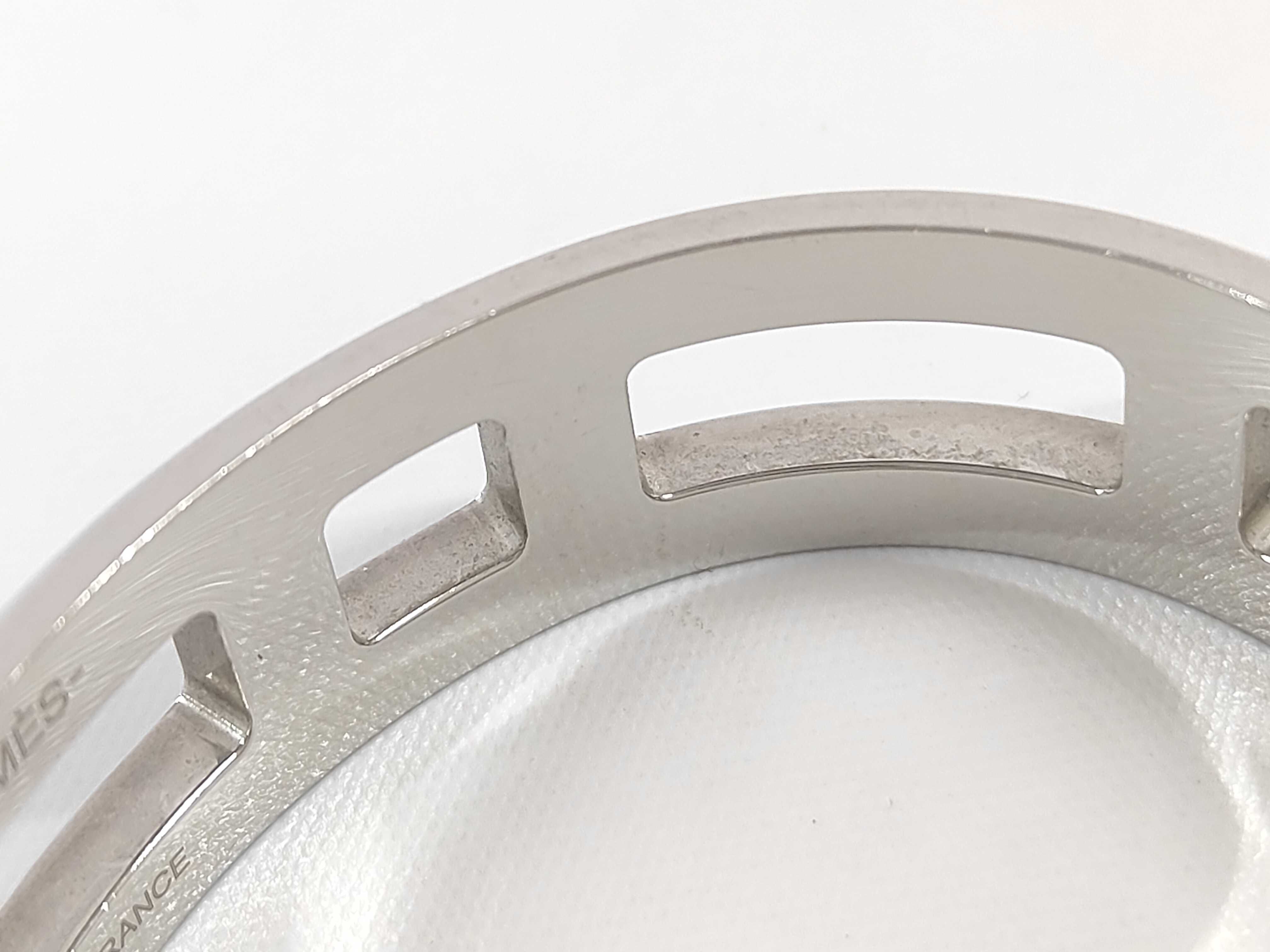 Hermes Play Bangle Solid 925 Sterling Silver Cuff Bracelet