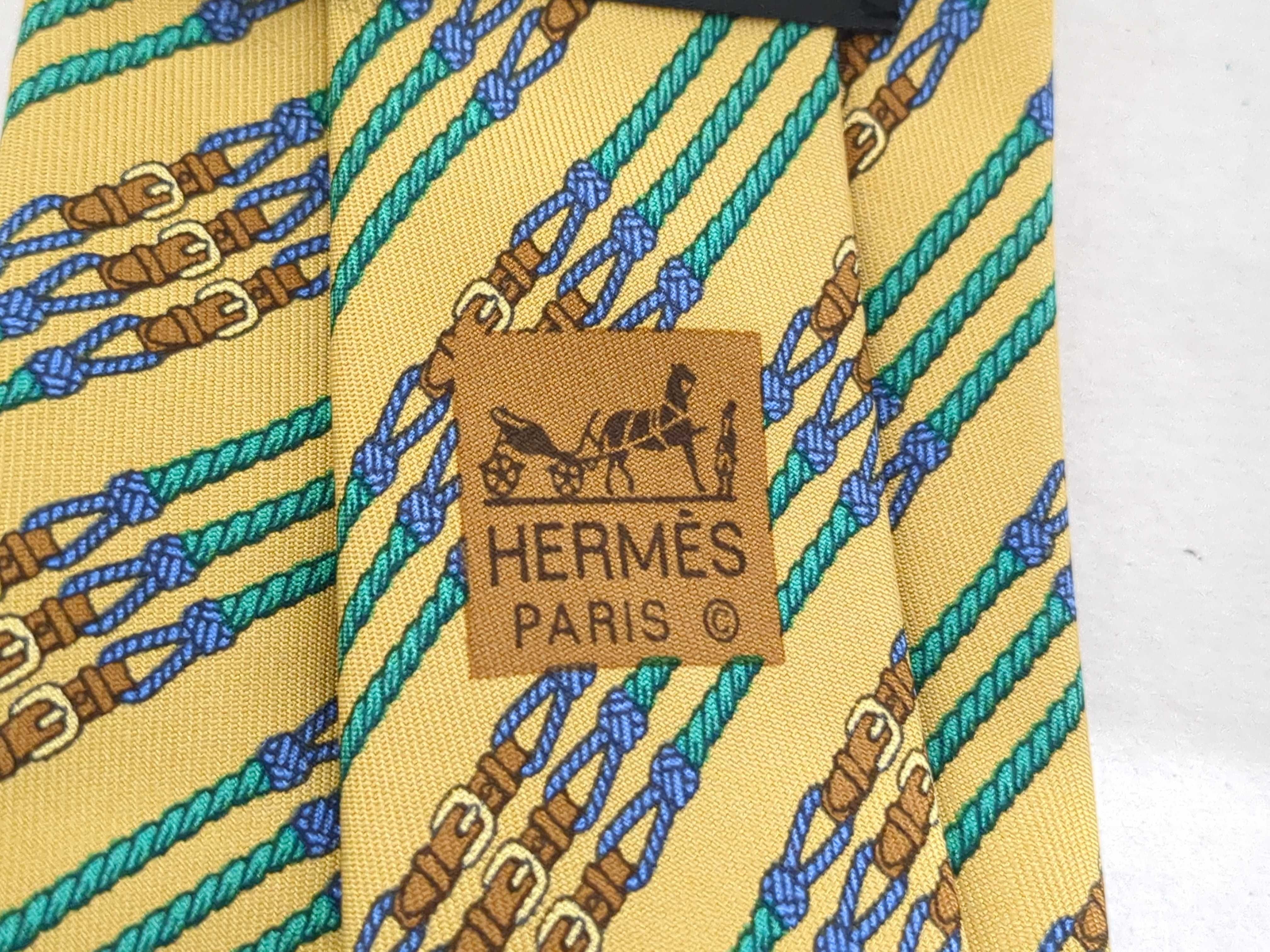 Three Hermes Silk Ties with Original Box