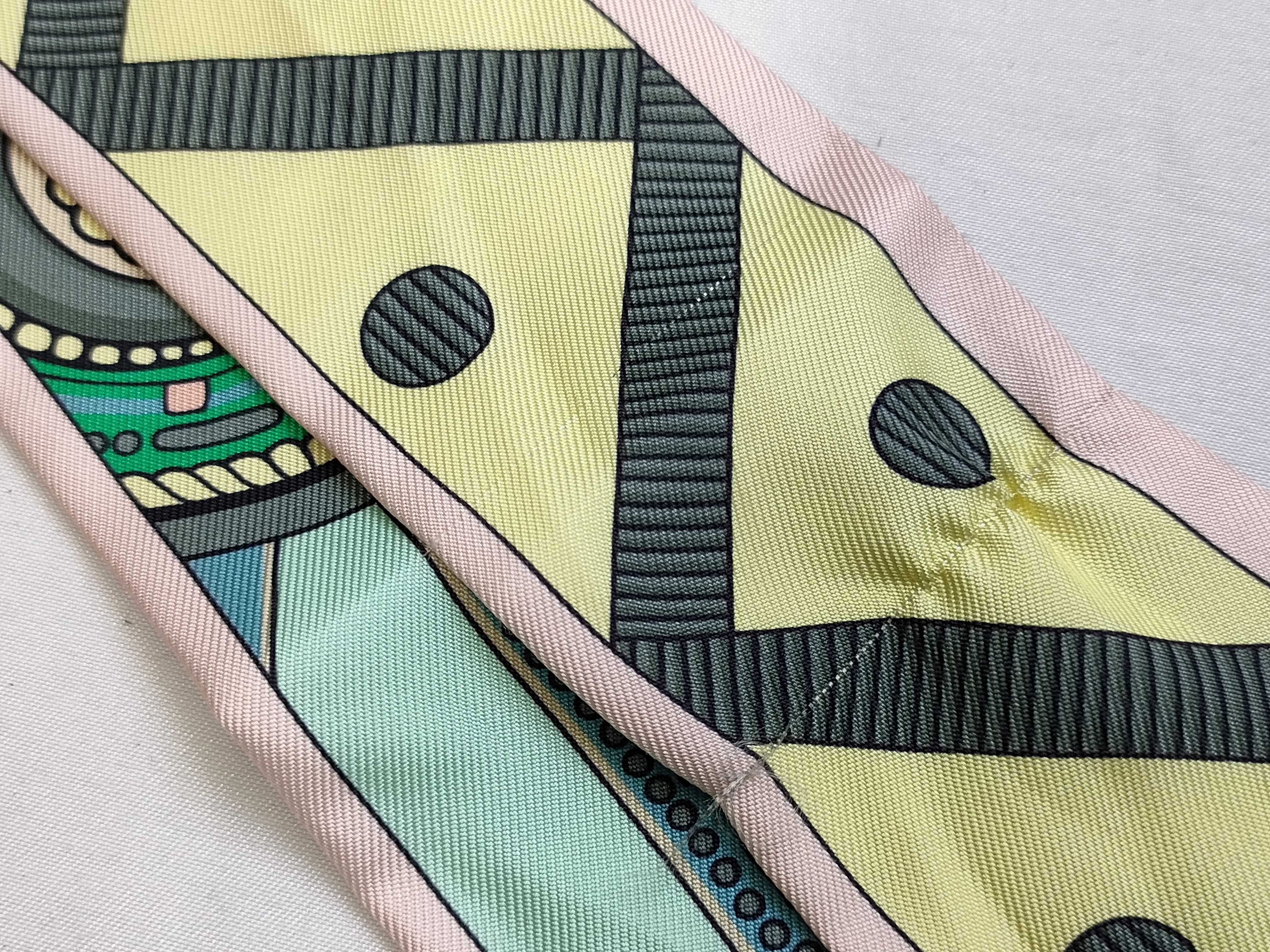 Hermes Silk Twilly Scarf