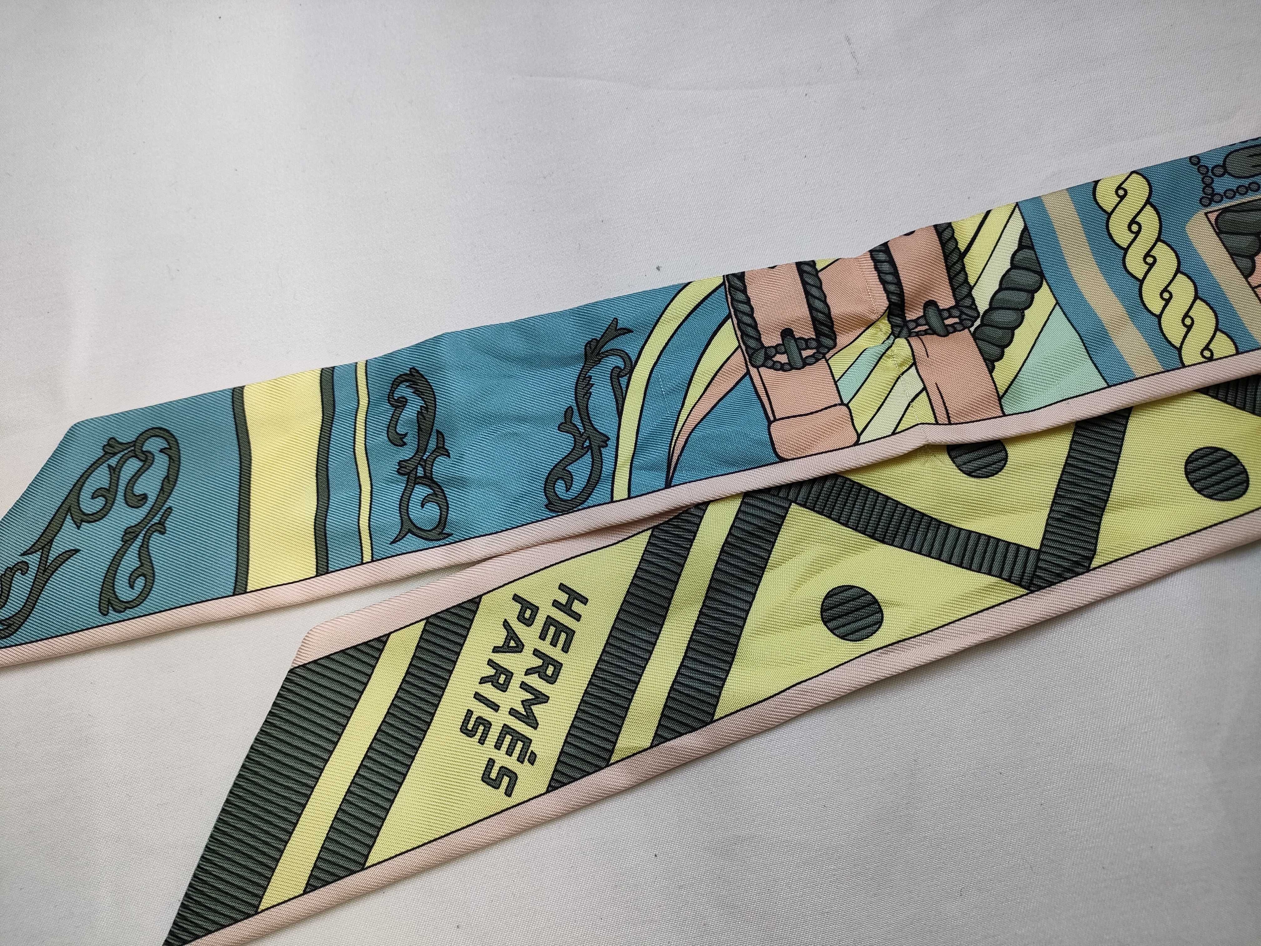 Hermes Silk Twilly Scarf