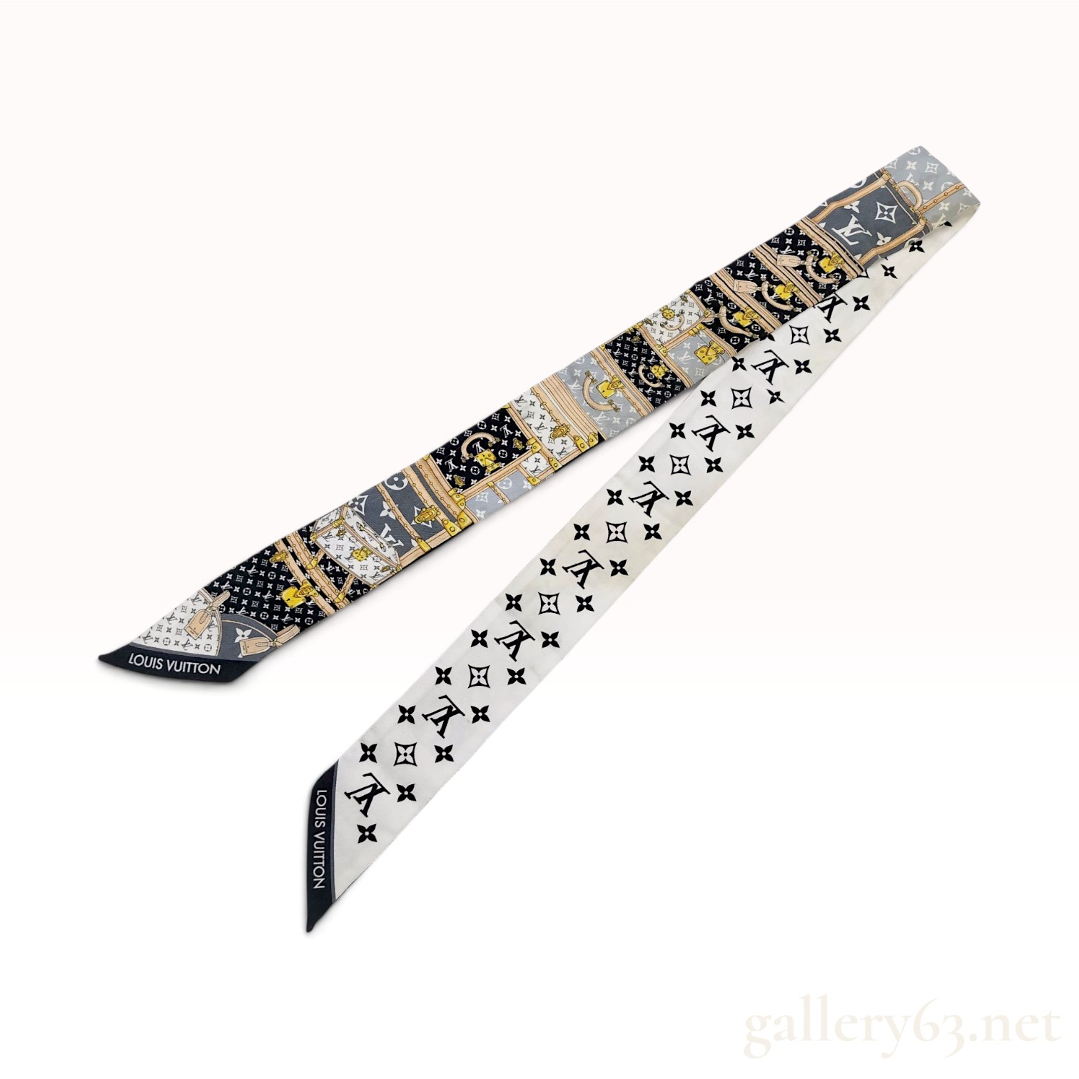 Louis Vuitton Monogram Confidential Silk Bandeau Scarf