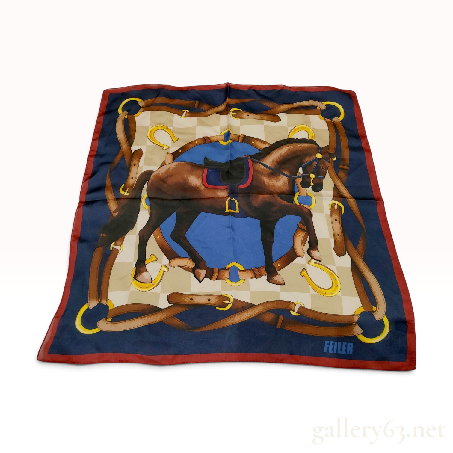 Feiler Noble Horse Polyester Scarf