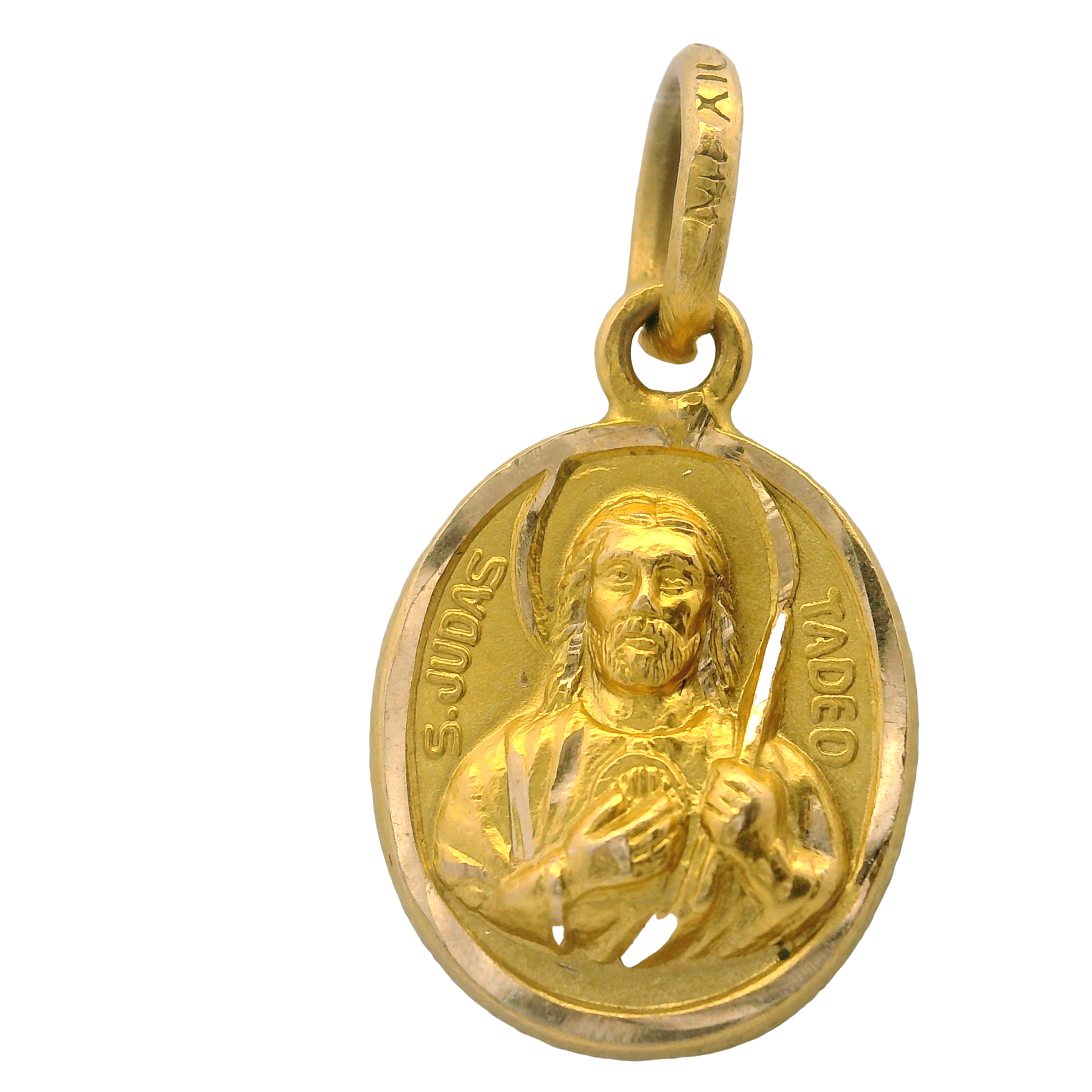 14K Yellow Gold Jesus Pendant