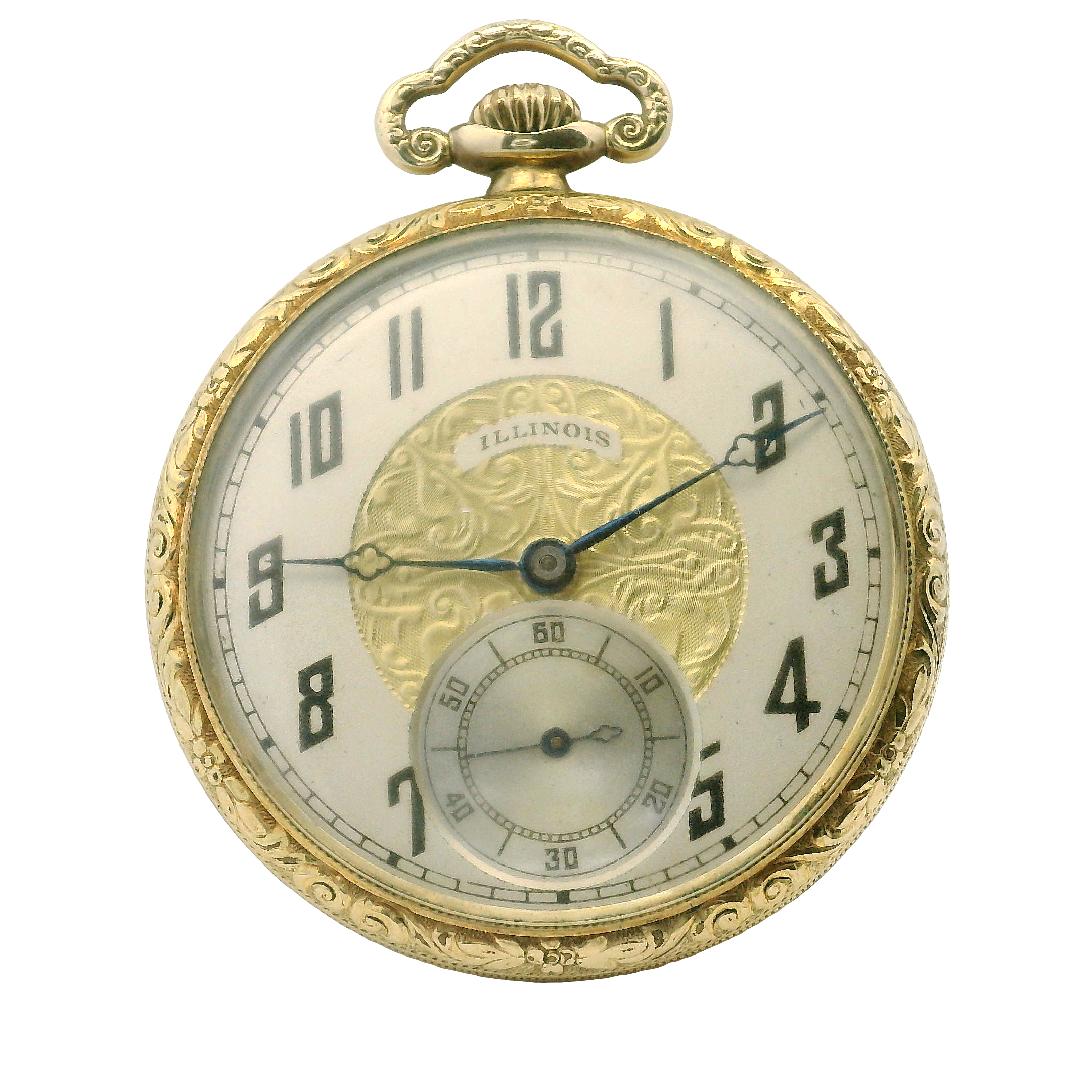 Illinois 17 Jewel Gold Filled Pocket Watch