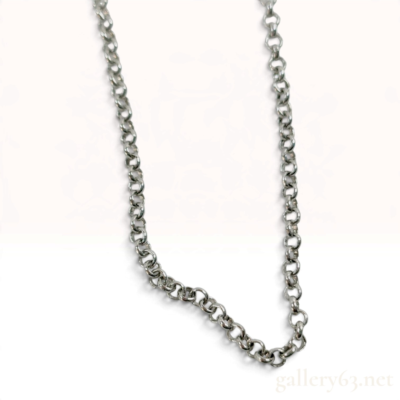 Vivienne Westwood Silver Toned Metal Rolo Chain Necklace
