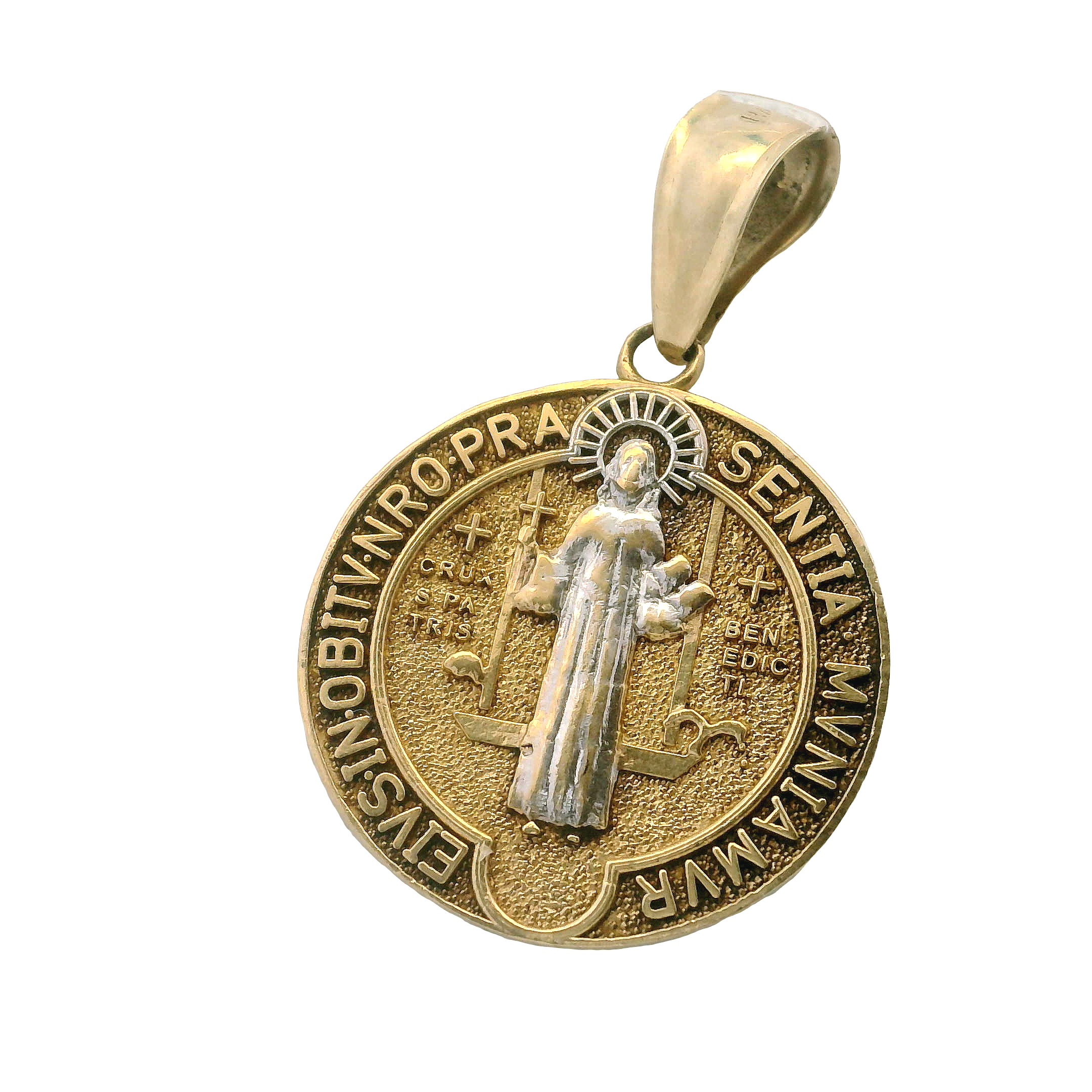 10K Gold Saint Pendant