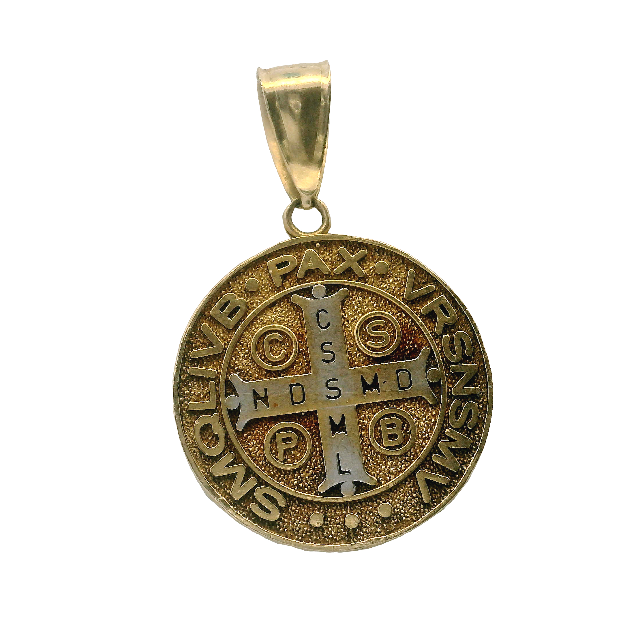 10K Gold Saint Pendant