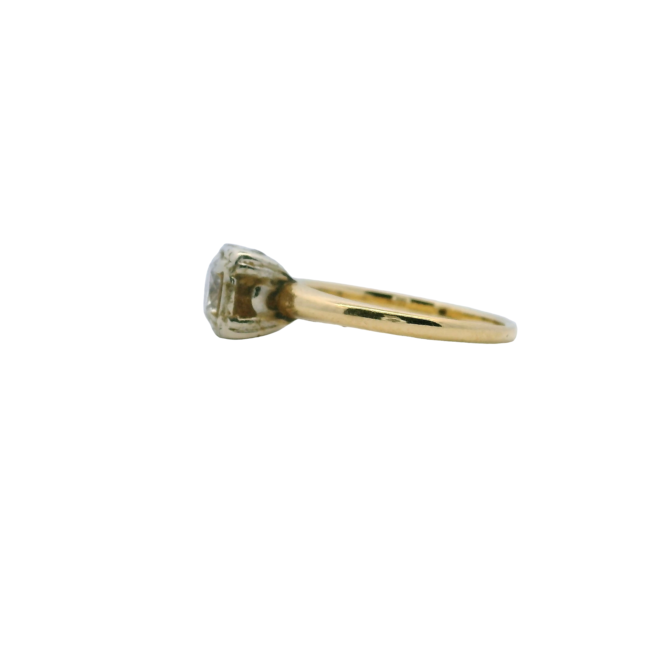 Estate 14K Gold Diamond Solitaire Ring