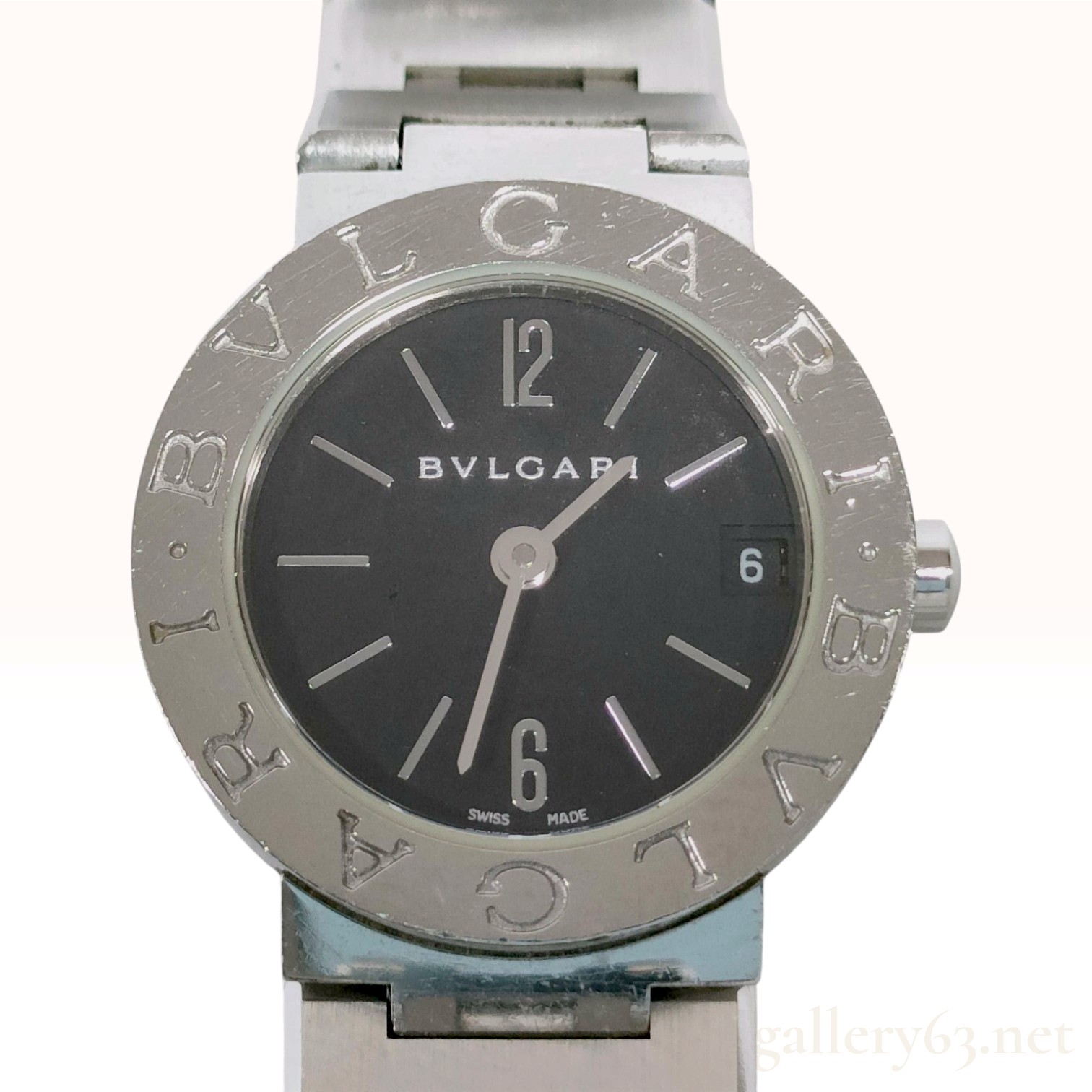 Bvlgari Bvlgari Black Dial Stainless Steel Quartz Ladies Wristwatch BB 23 SS