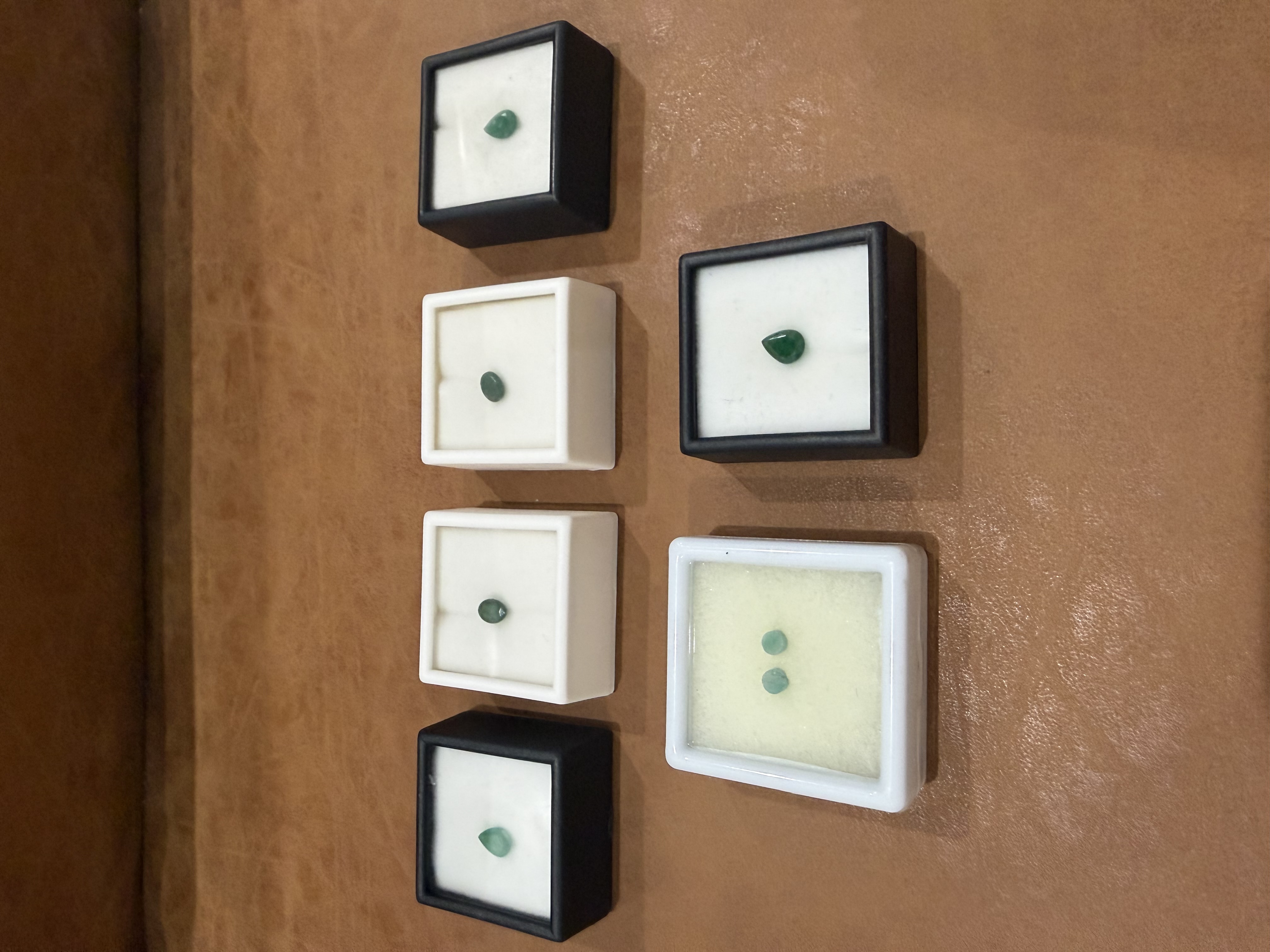 Group Lot of 7 Loose Natural Emeralds.