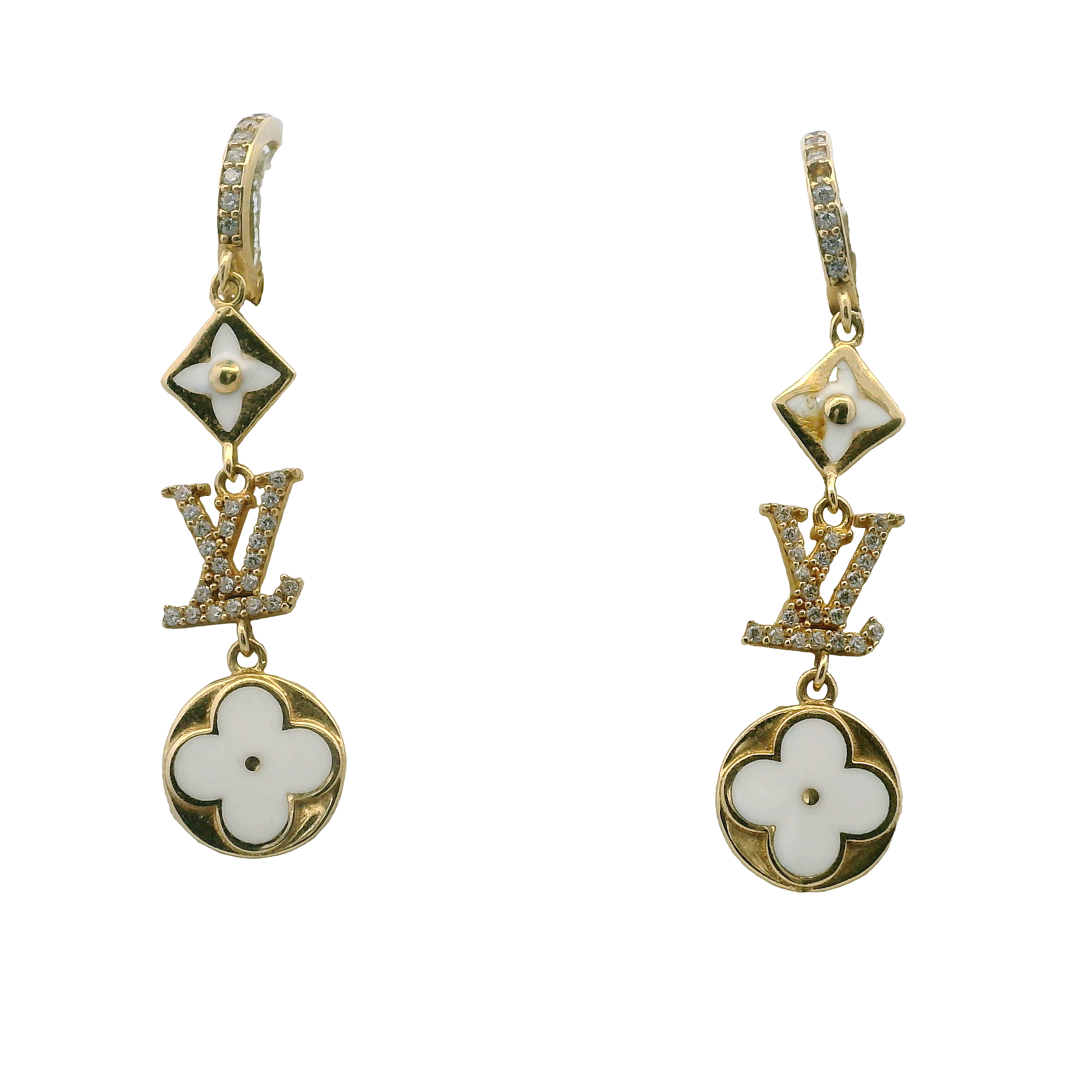 14K Yellow Gold Fashion Earrings