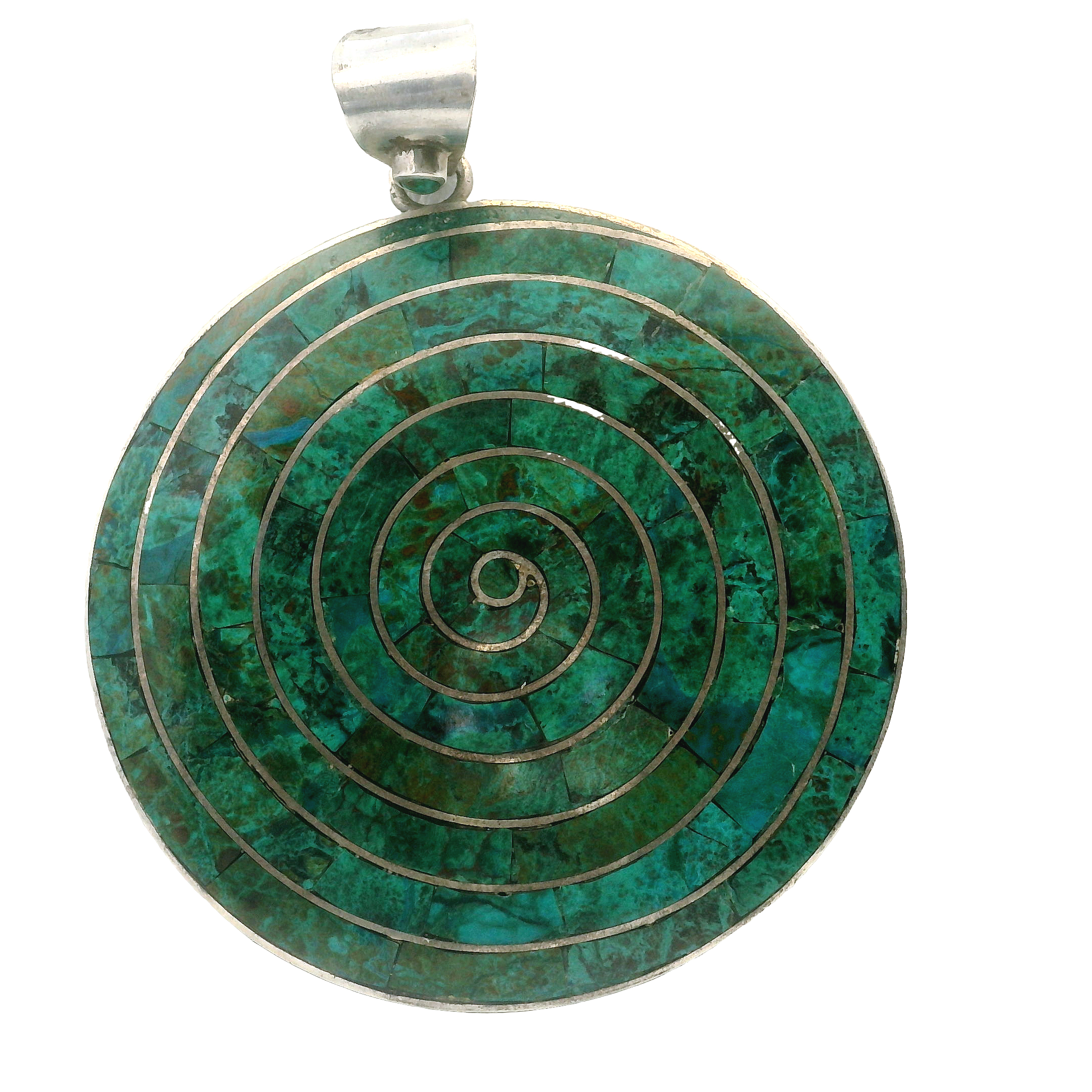 950 Silver Azurite Pendant