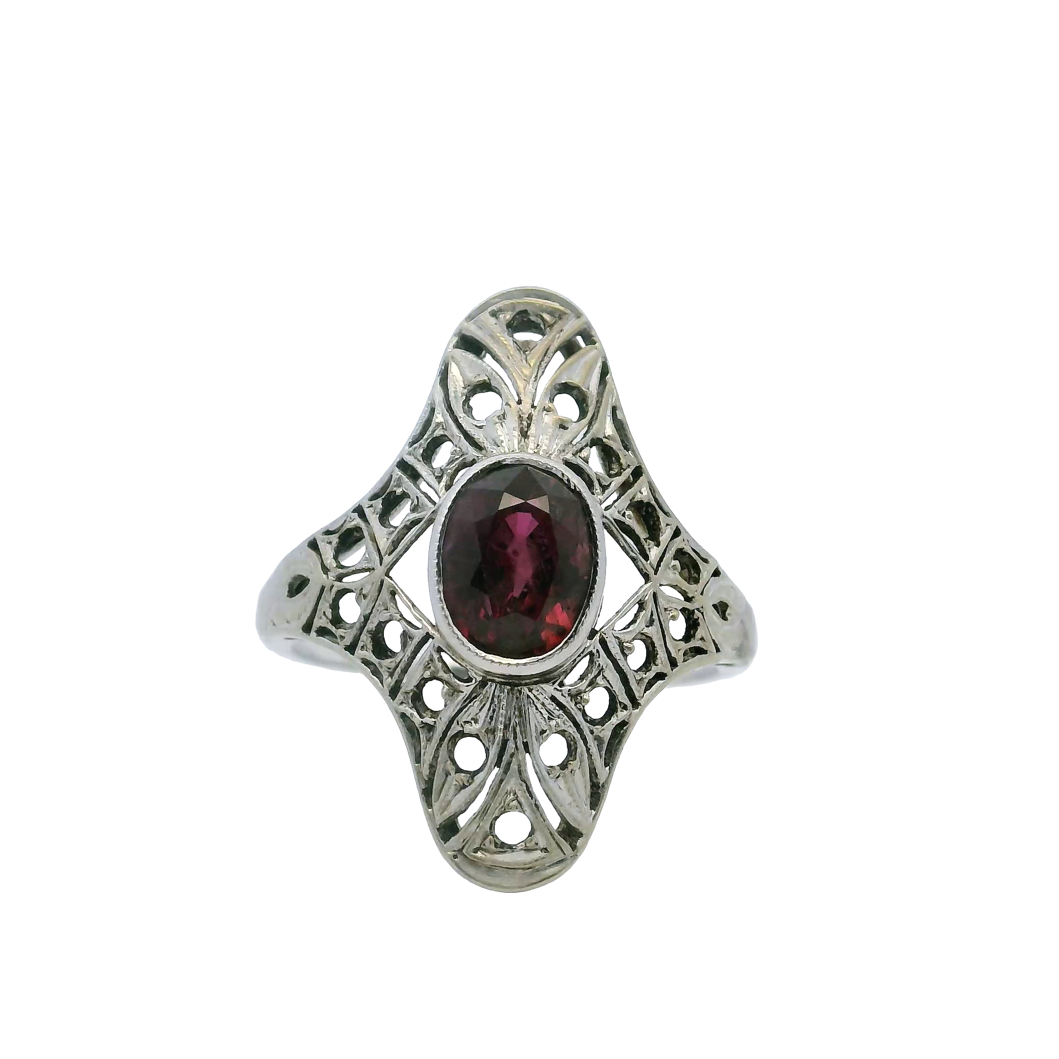 18K Gold Natural Ruby Ring