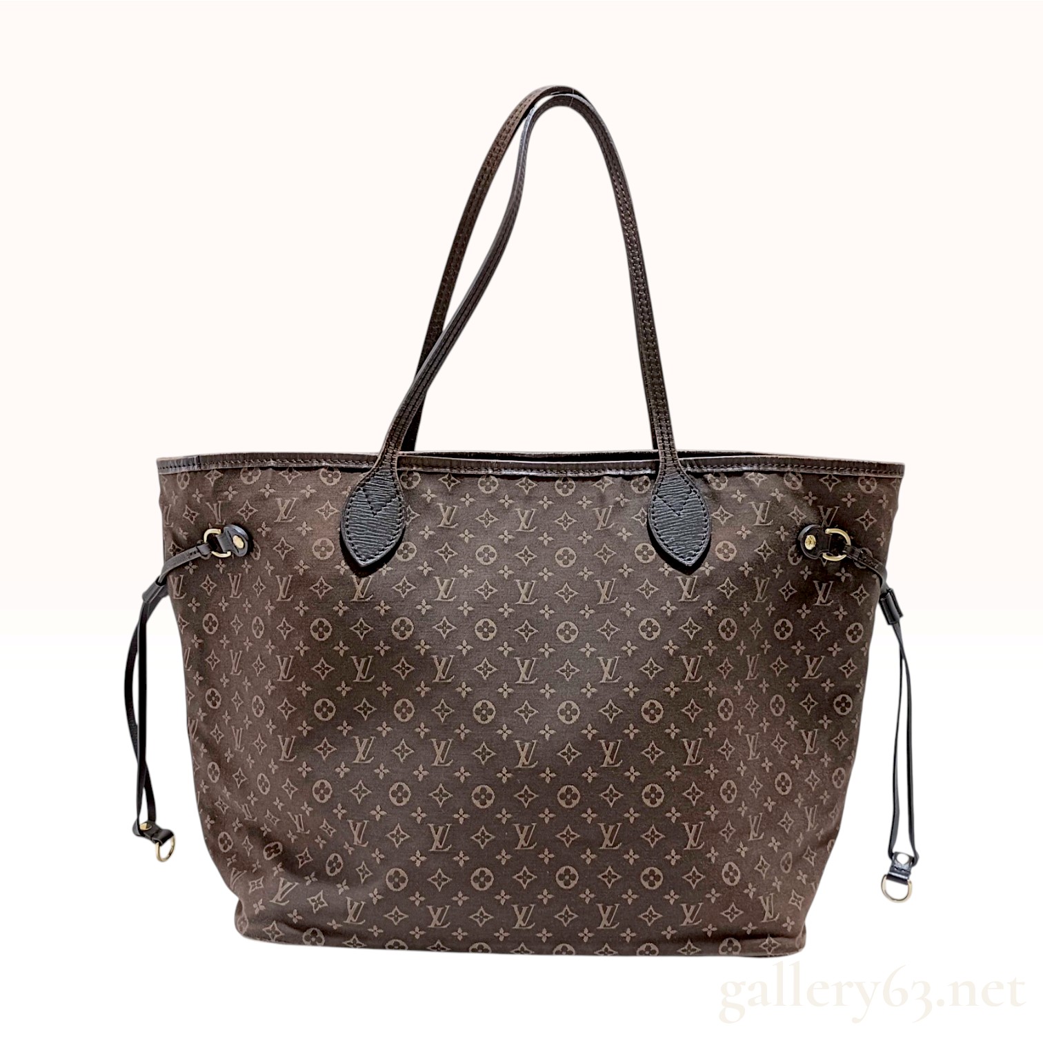Louis Vuitton Monogram Idylle Neverfull MM Fusain Canvas Tote Bag