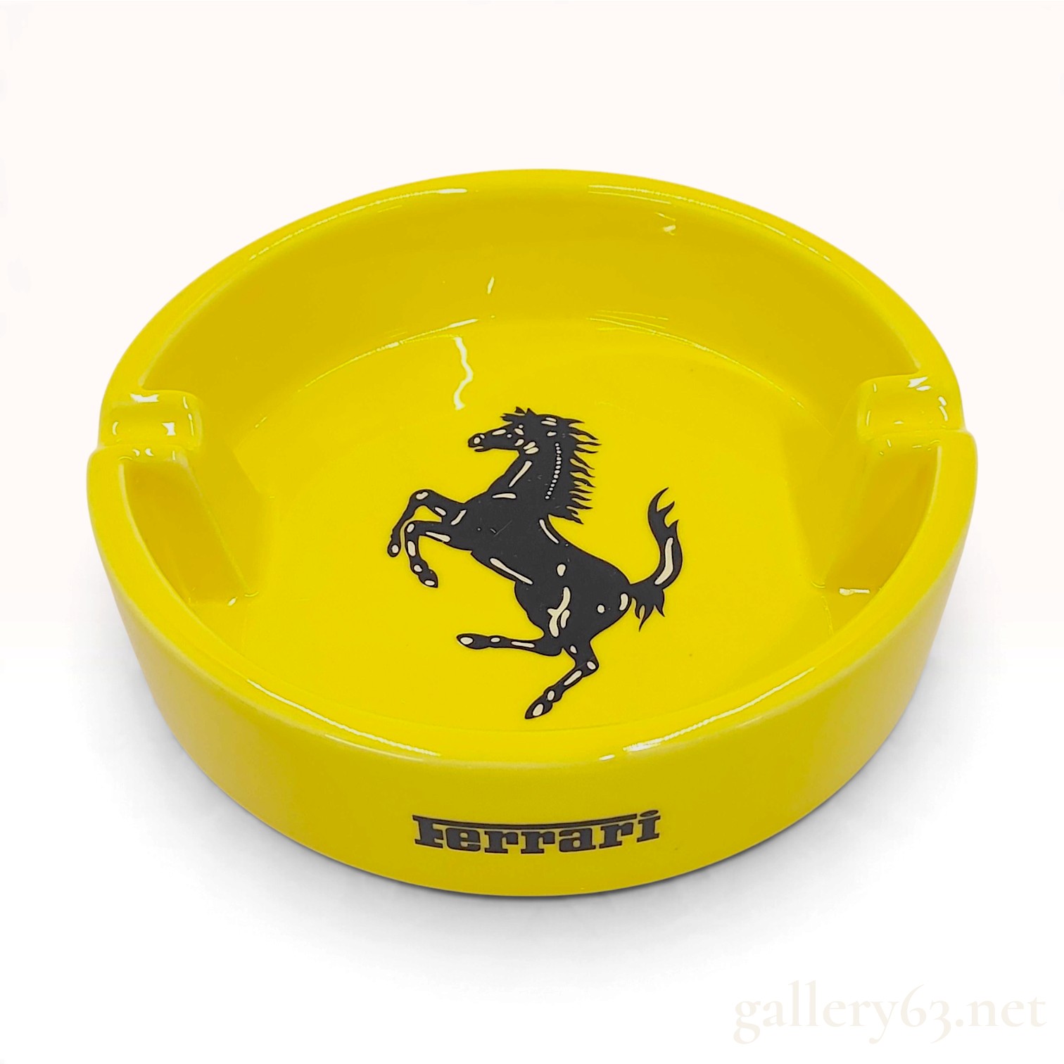 Ferrari Bitossi Yellow Ceramic Ashtray