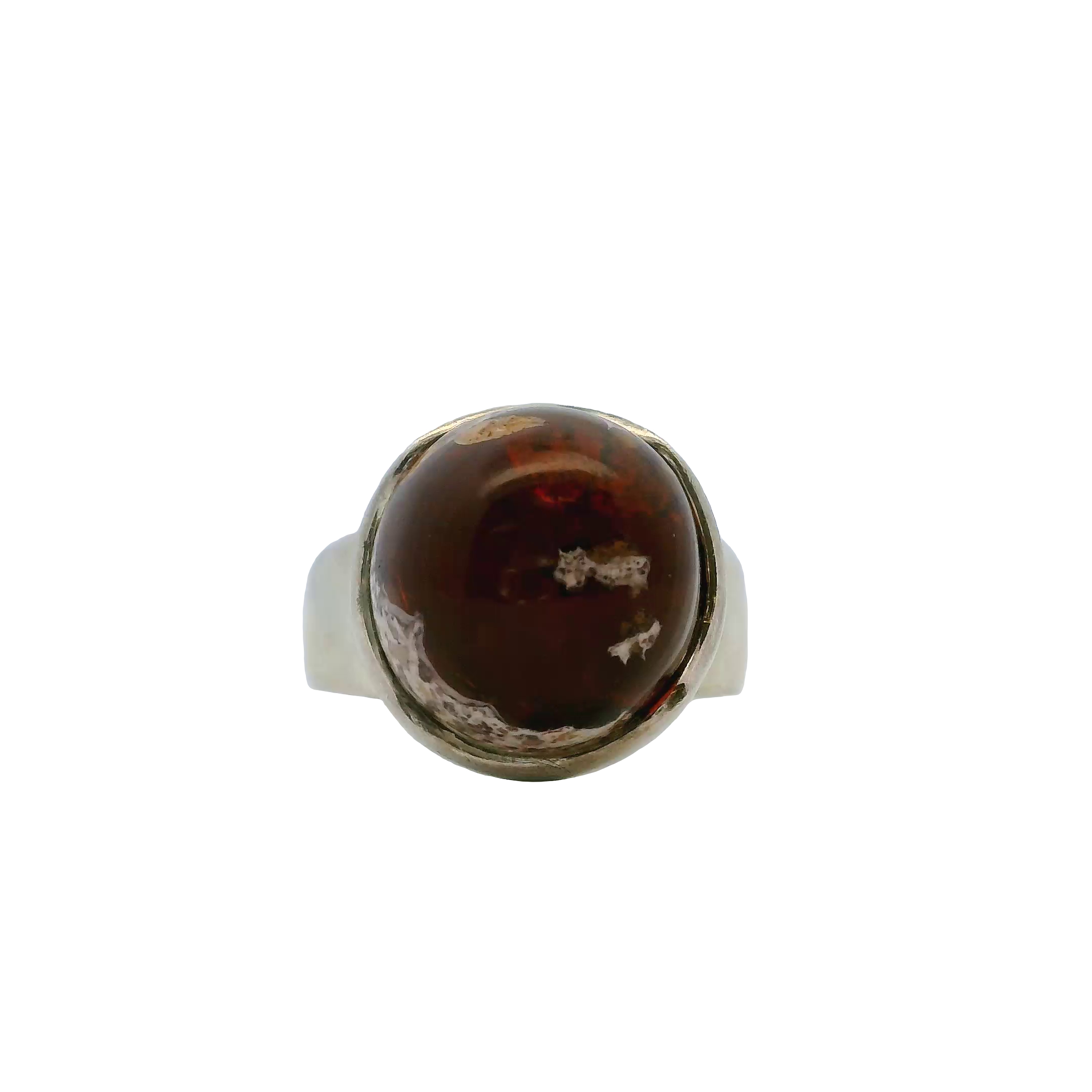 Estate Mexican Opal Sterling Silver Ring