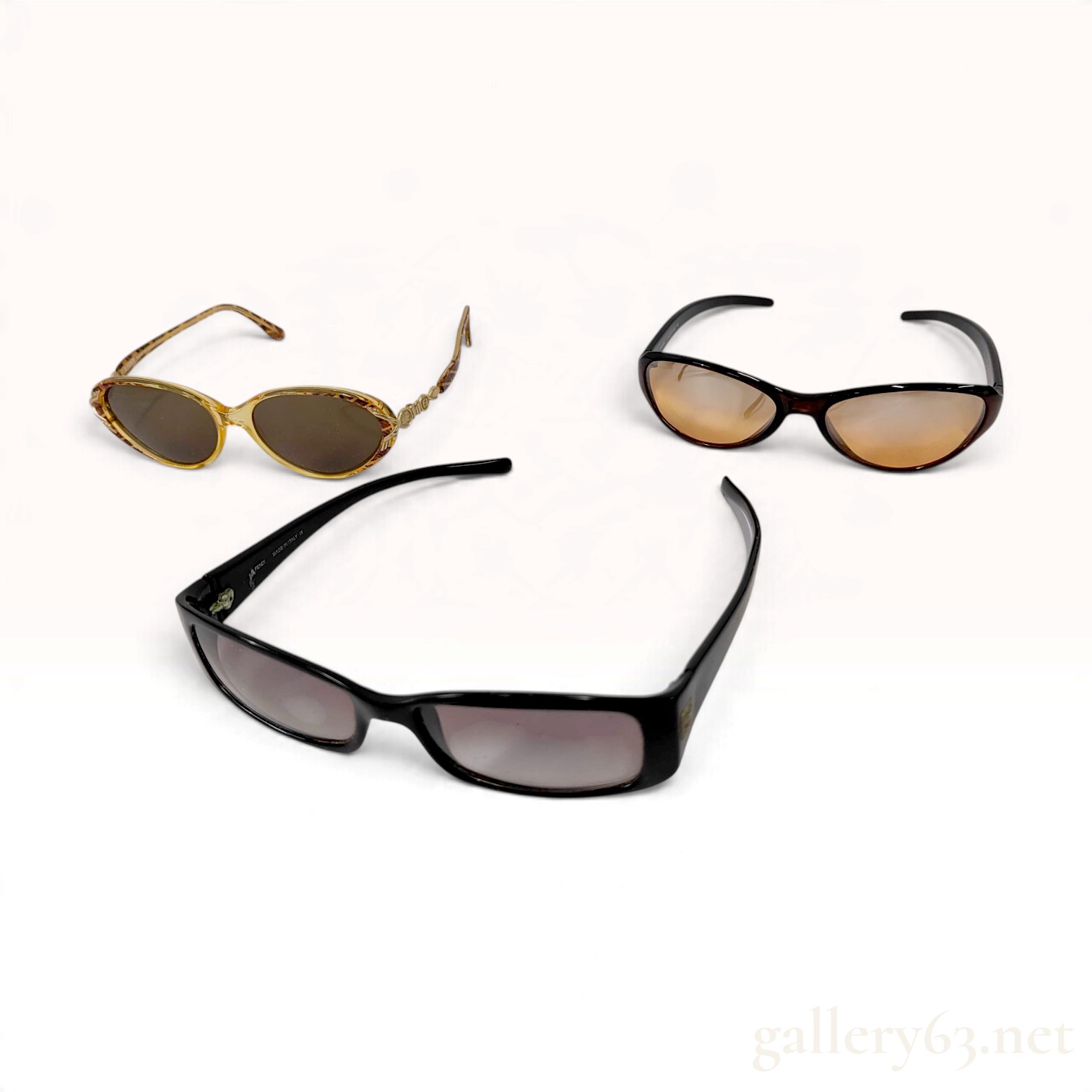 A Trio of Vintage Fendi and Designer Mixed Sunglasses