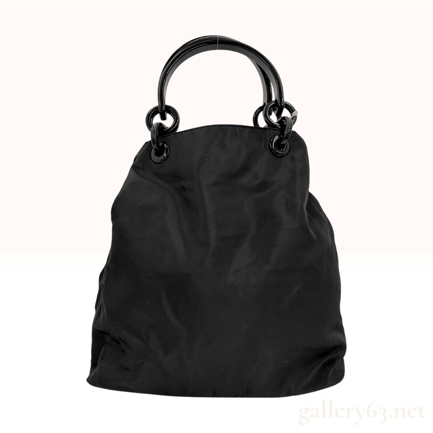 Prada Tessuto Nylon Black Top Handle Bag