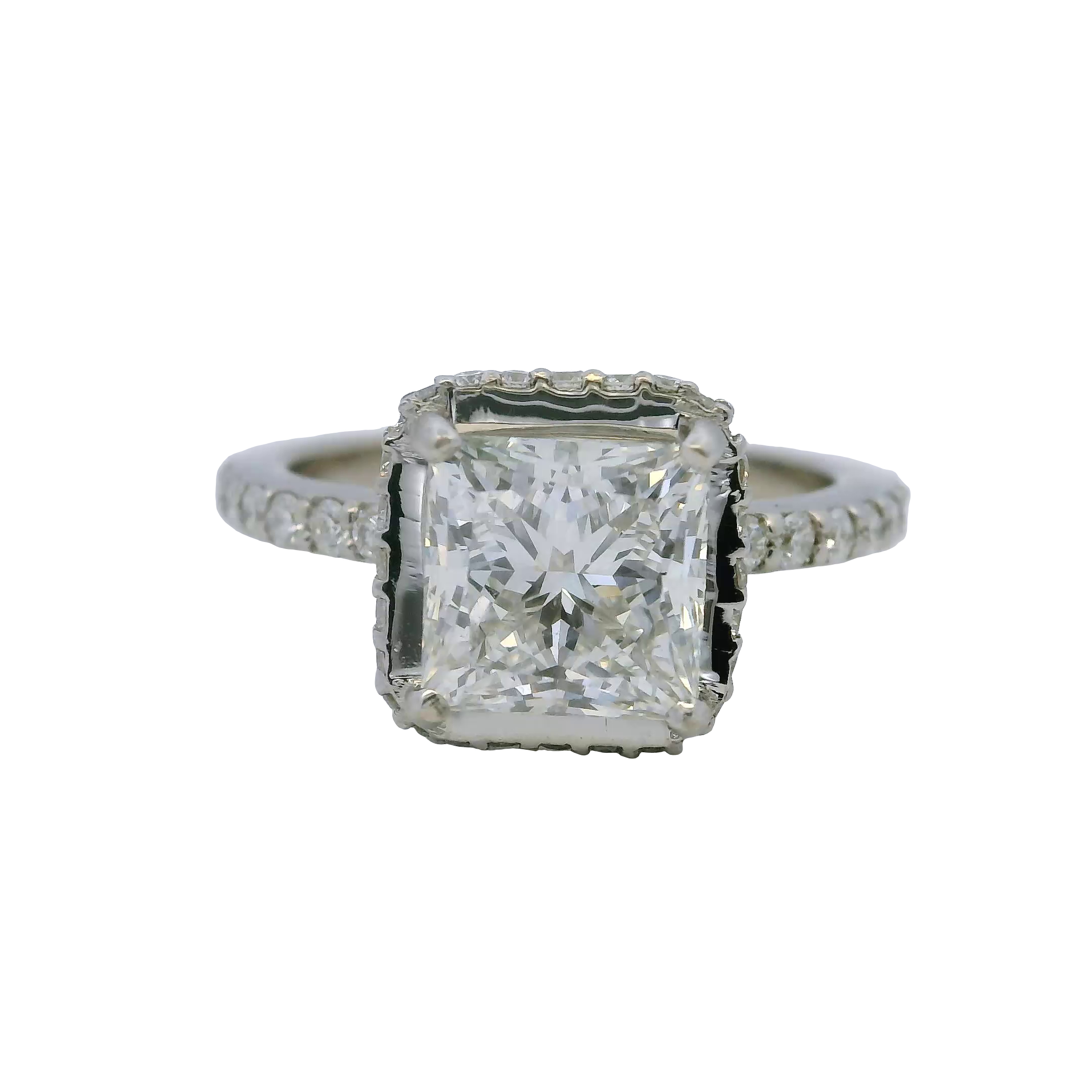 18K White Gold 2.26 Carat Lab Ring