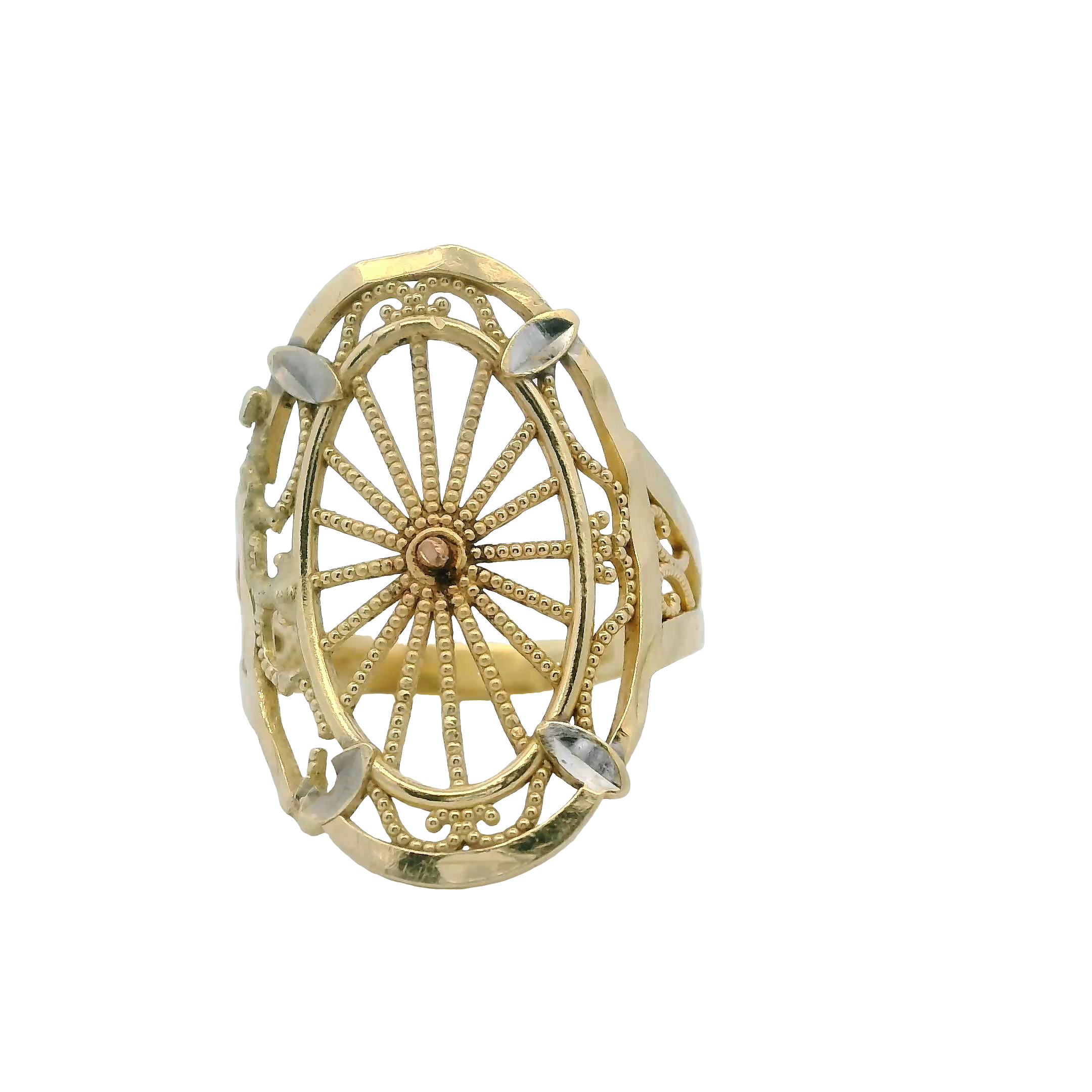 14K Gold Two-Tone Ring